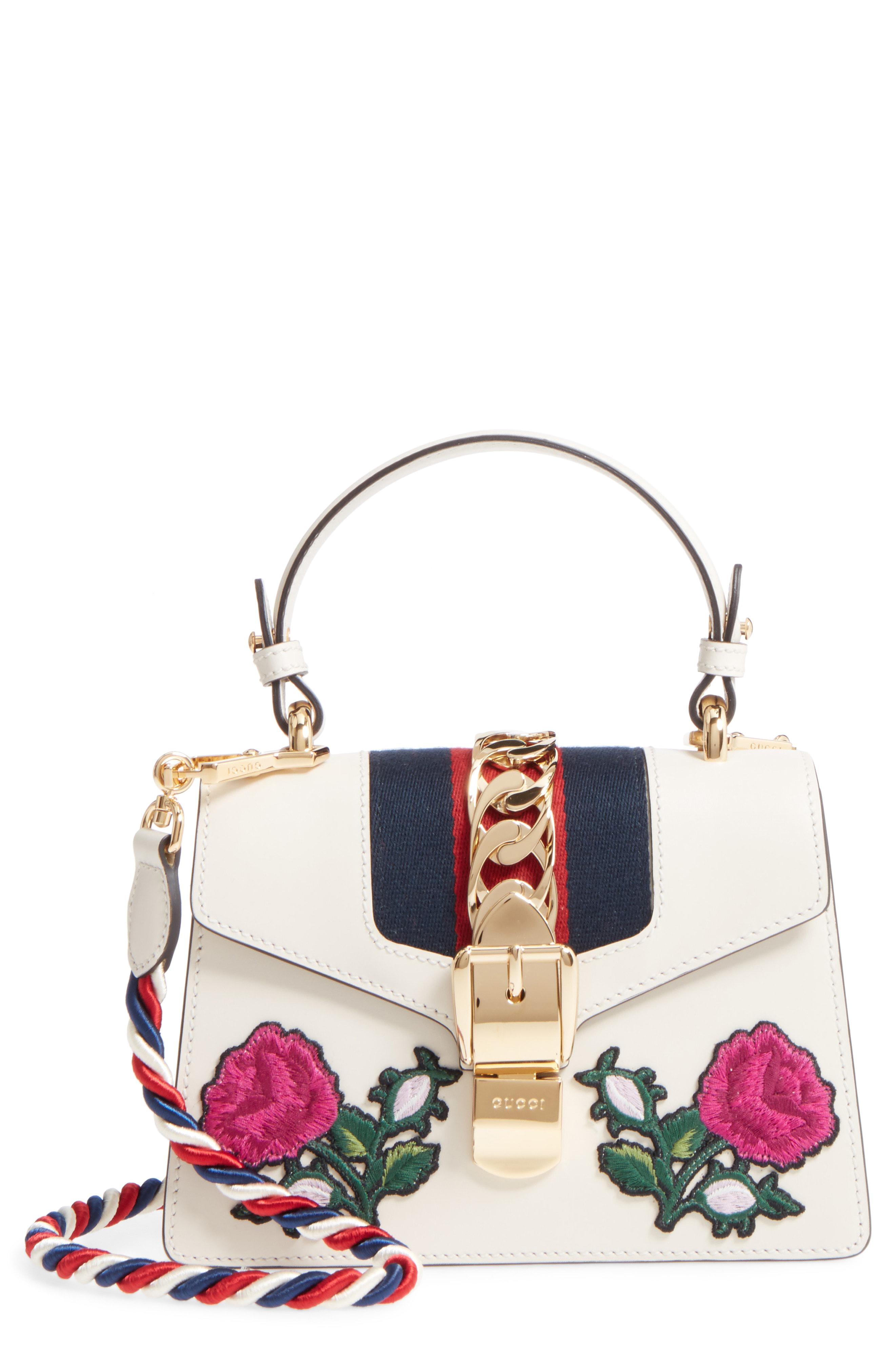 gucci sylvie embroidered
