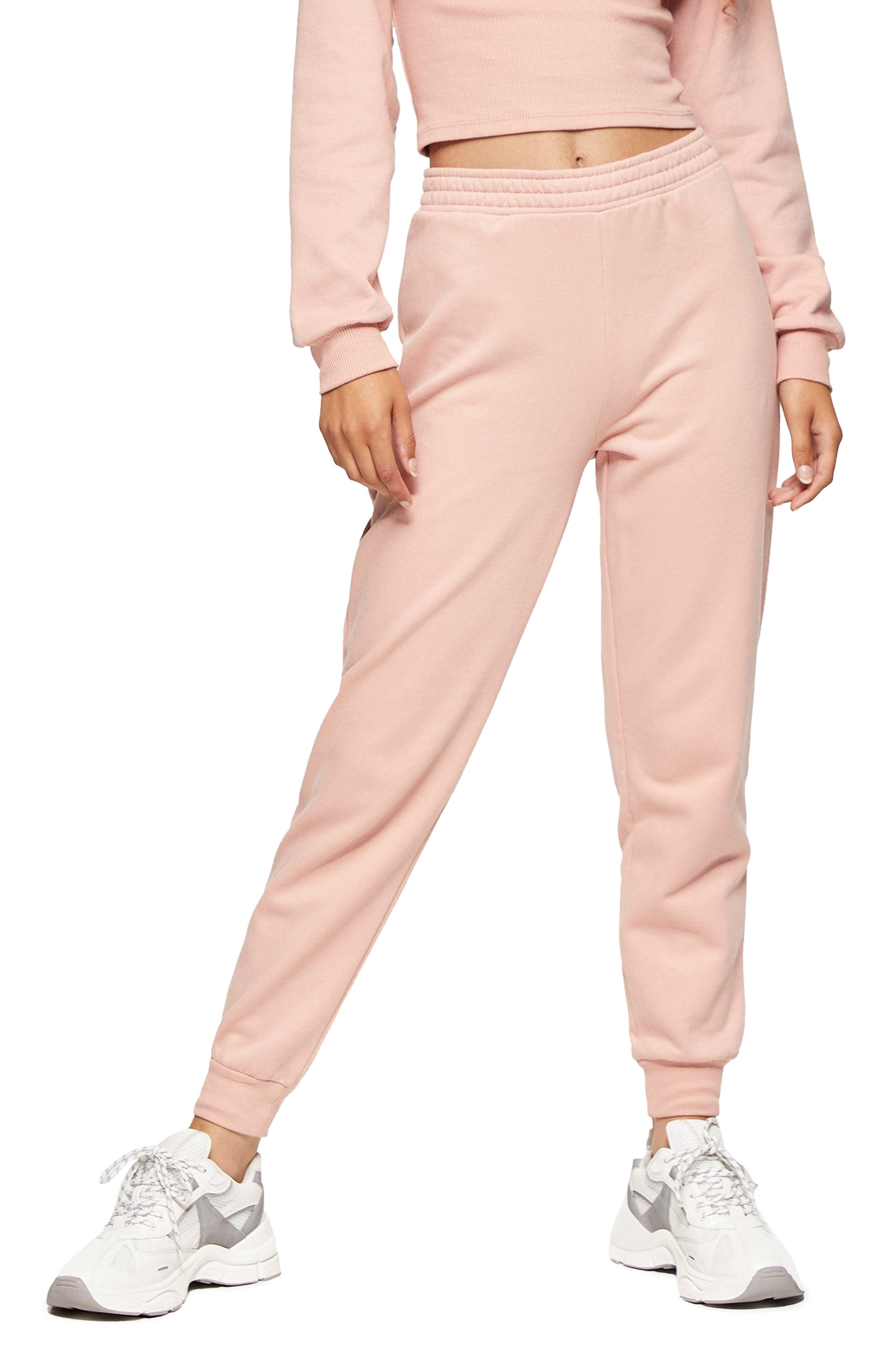 pink joggers topshop
