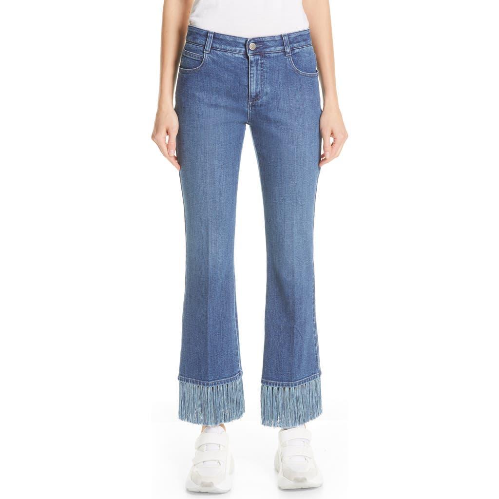 【Stella McCartney】 Carlie high-rise kick-flareパンツ Stella McCartney The '90s Cropped Flared Jeans | Blue | FARFETCH