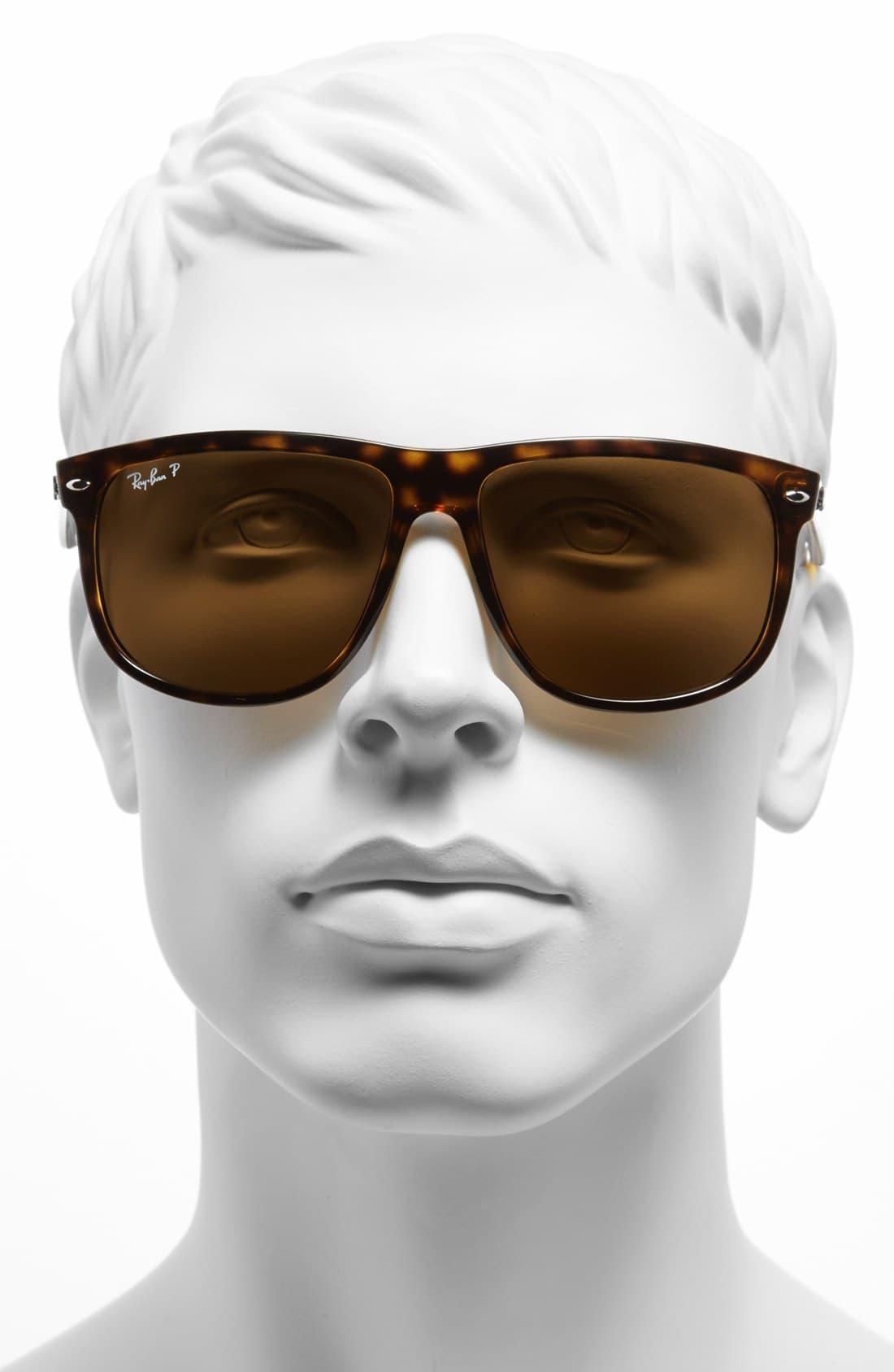 Ray Ban Boyfriend 60mm Polarized Sunglasses Light Havana Brown P In Black For Men Lyst Ray Ban Boyfriend 60mm Polarized Sunglasses Light Havana Brown P In Black For Men Lyst