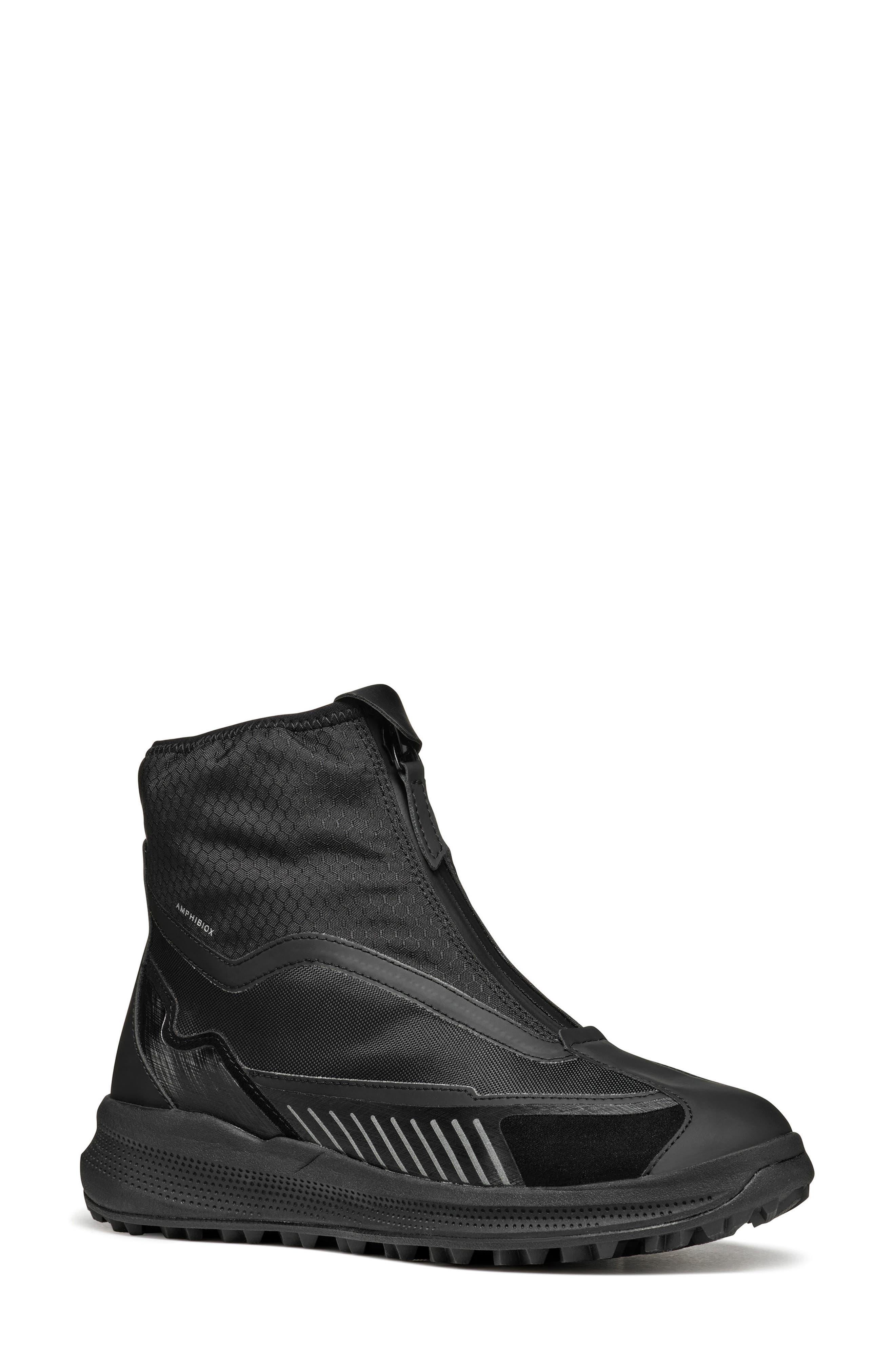 Geox Pg1x Amphibiox® Waterproof Sneaker Boot in Black | Lyst