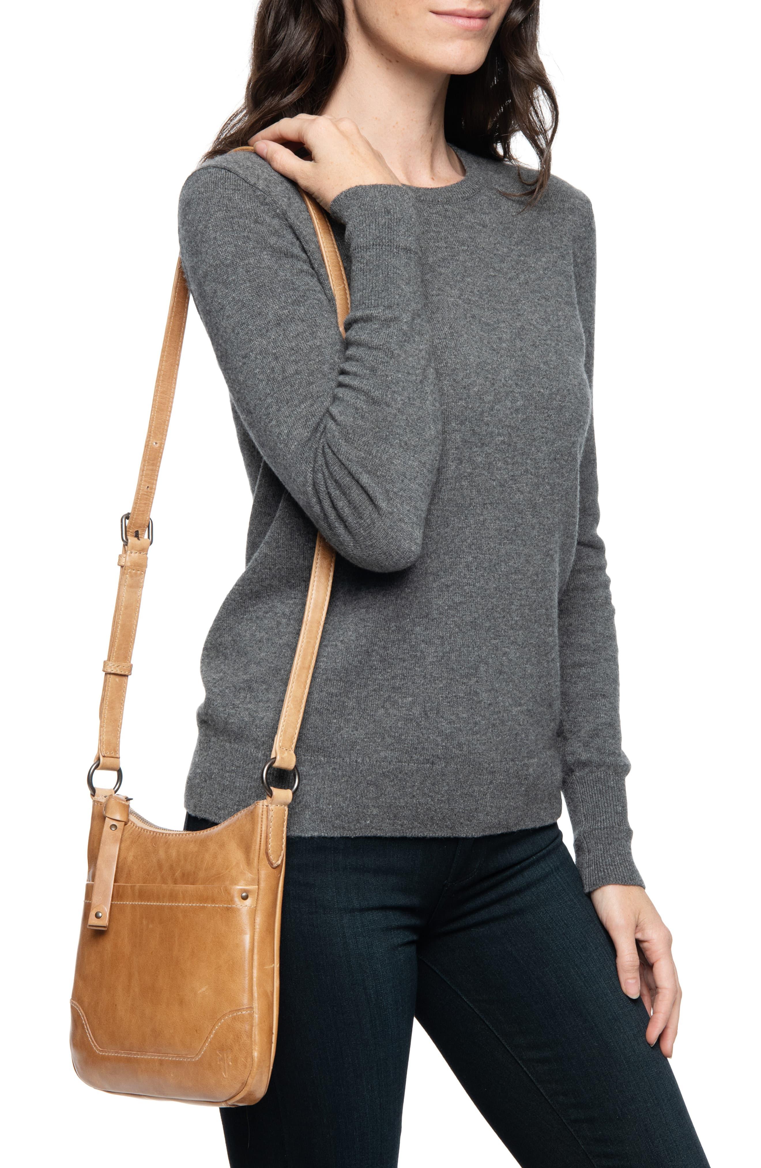 Frye Melissa Swing Italian Leather Crossbody Bag IUCN Water