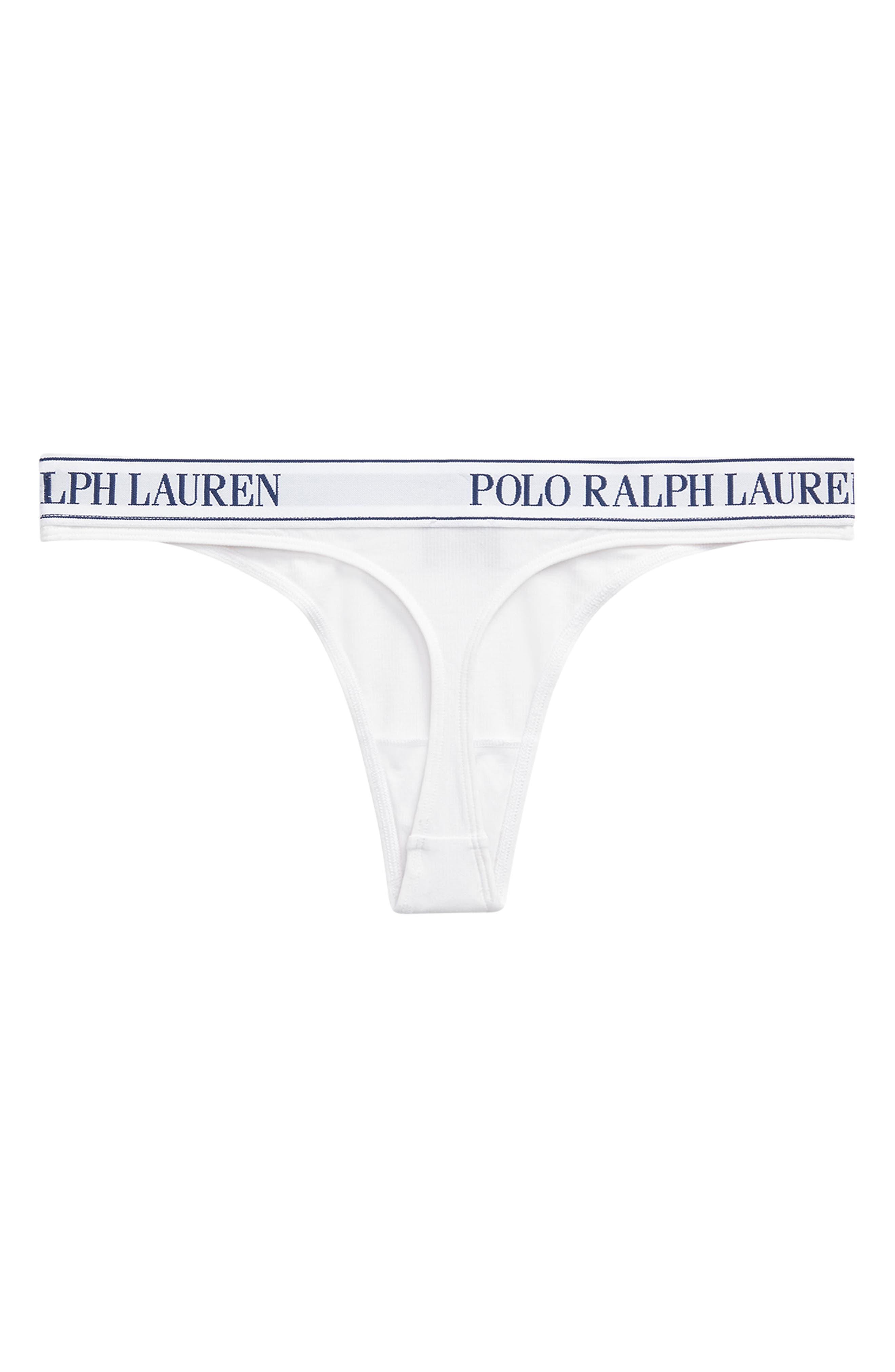 Polo Ralph Lauren High Waist Cotton Blend Tanga Panties