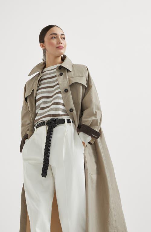トレンチコート Brunello Cucinelli TRENCH WITH MONILE DETAIL Brunello Cucinelli Trench coats for Women | Online Sale up