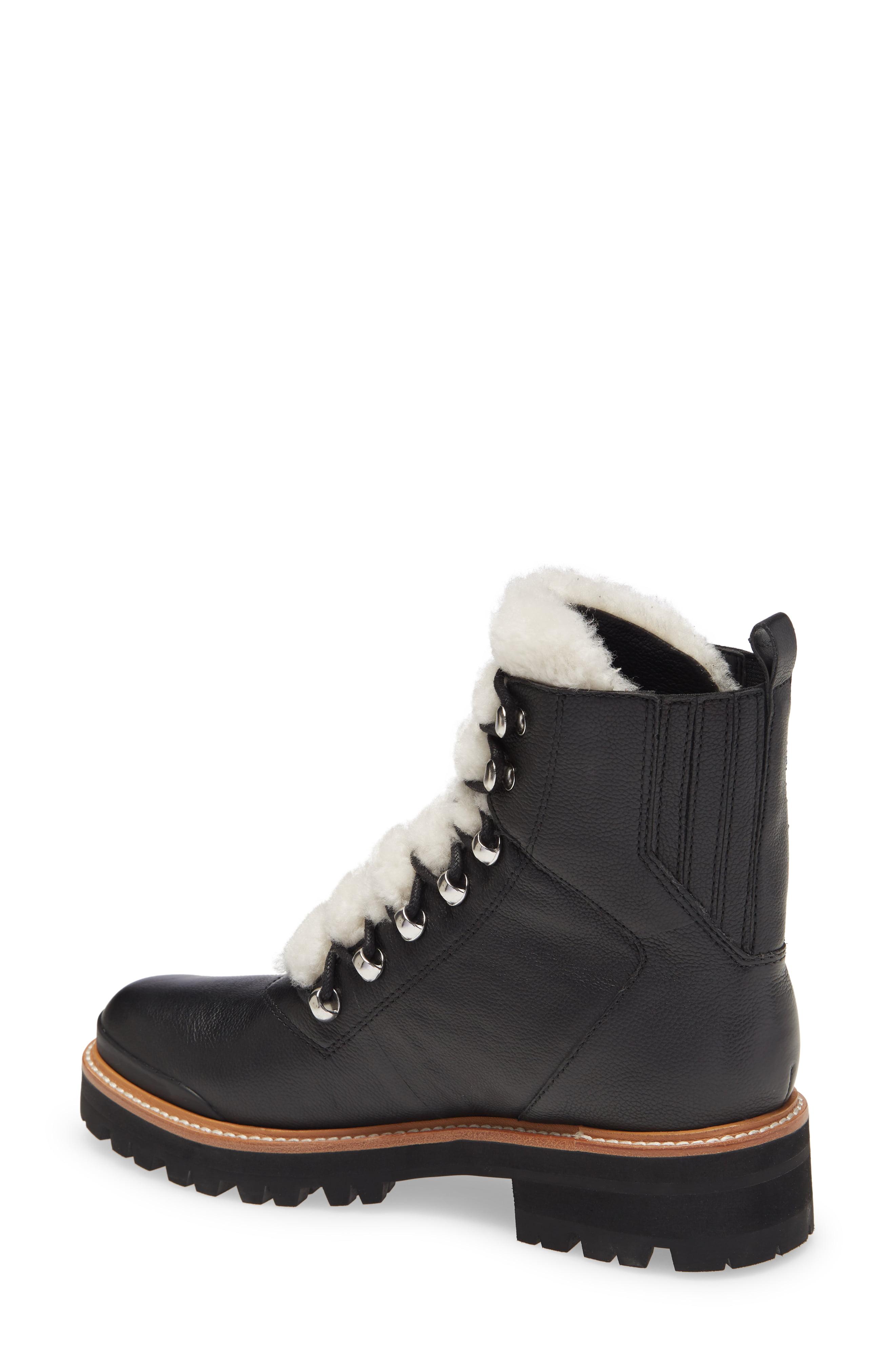 marc fisher ltd izzie shearling fur hiker boots