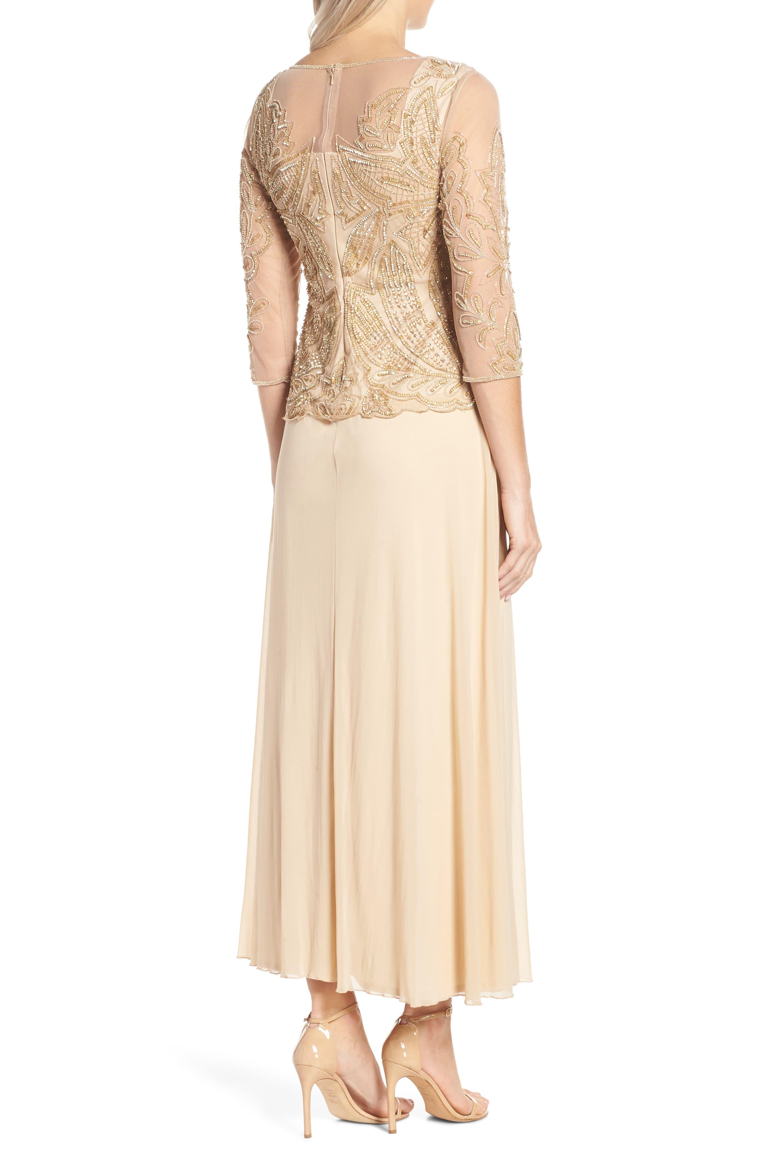 nordstrom embellished mesh gown