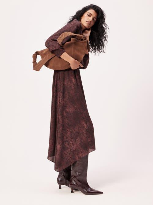 Hush Chiffon Hanky Hem Maxi Dress in Brown | Lyst Hush Chiffon Hanky Hem Maxi Dress in Brown | Lyst