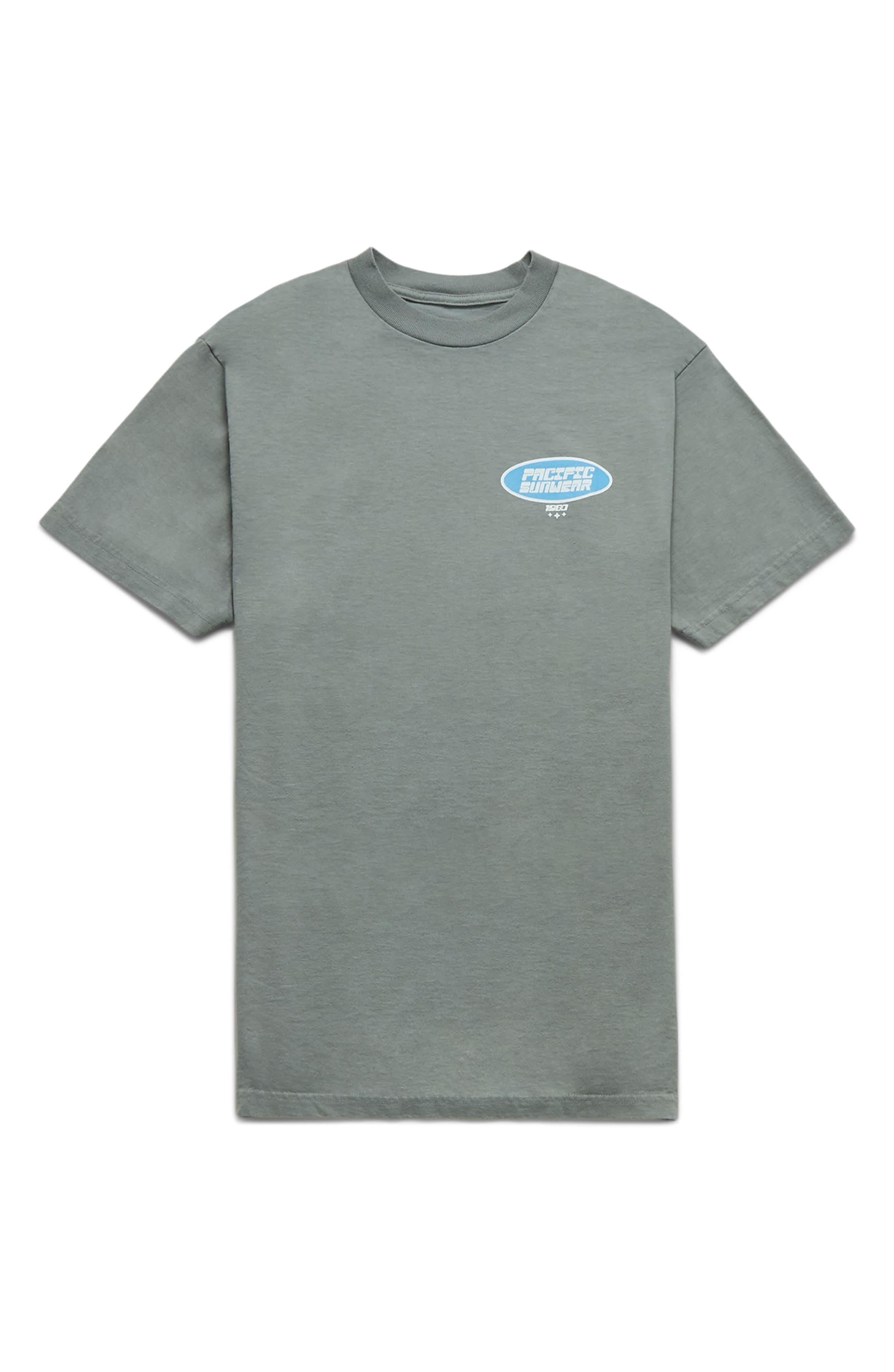 PacSun Badge Graphic T-shirt in Gray for Men