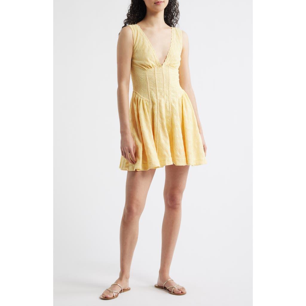 green emerald velvet dress New Free People Pavlo Babydoll Embroidered Mustard Bohemian Mini Dress –  White Chocolate Couture main image 1