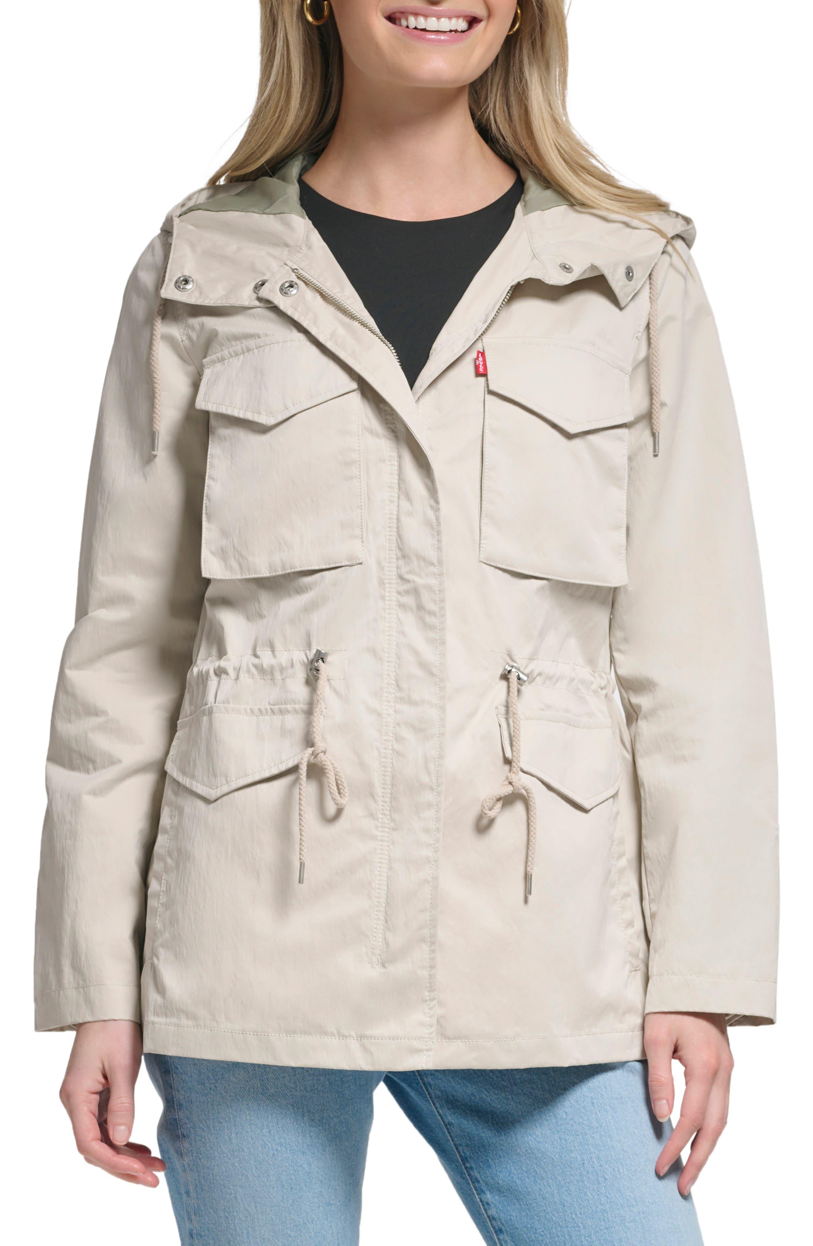 Levi's Utility Hooded Jacket in Natural | Lyst