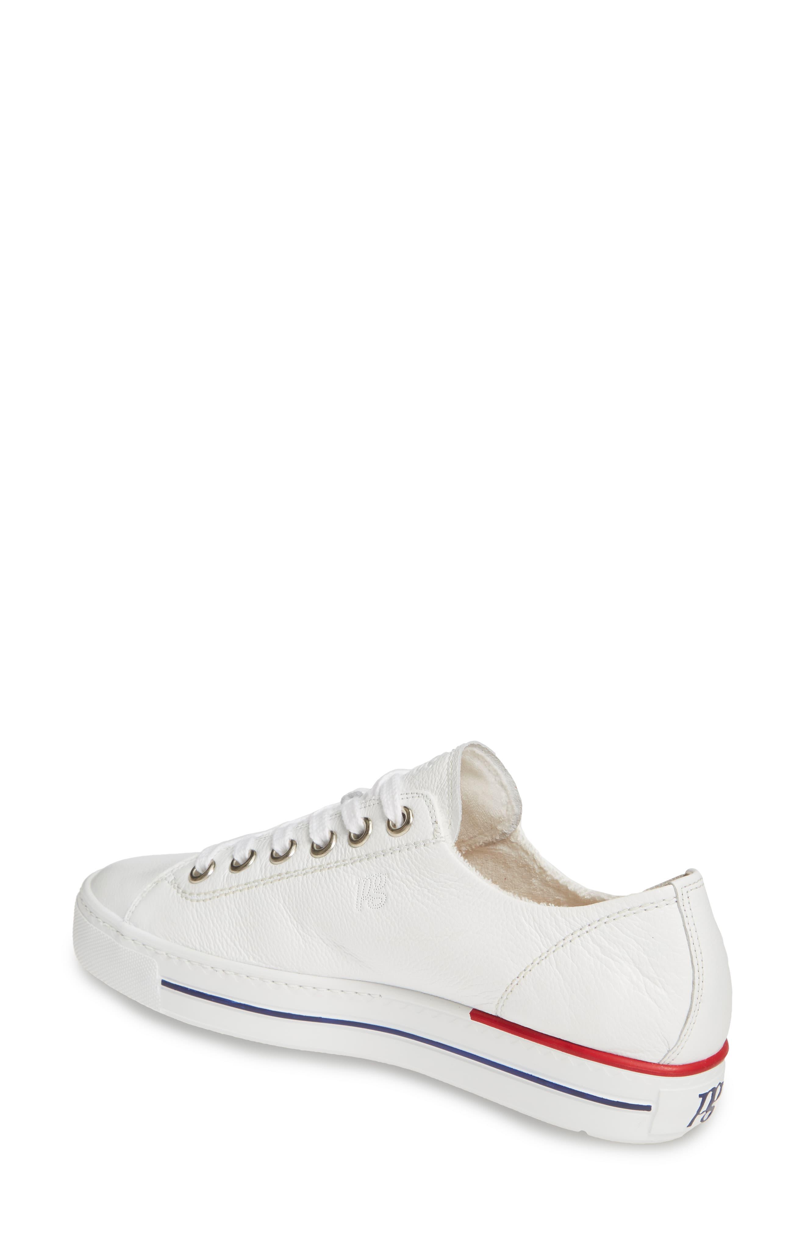 Paul Green Lace Carly Low Top Sneaker in White Leather (White) - Lyst
