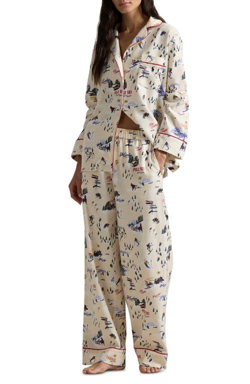 Polo Ralph Lauren Madison Print Cotton Pajamas in Natural | Lyst