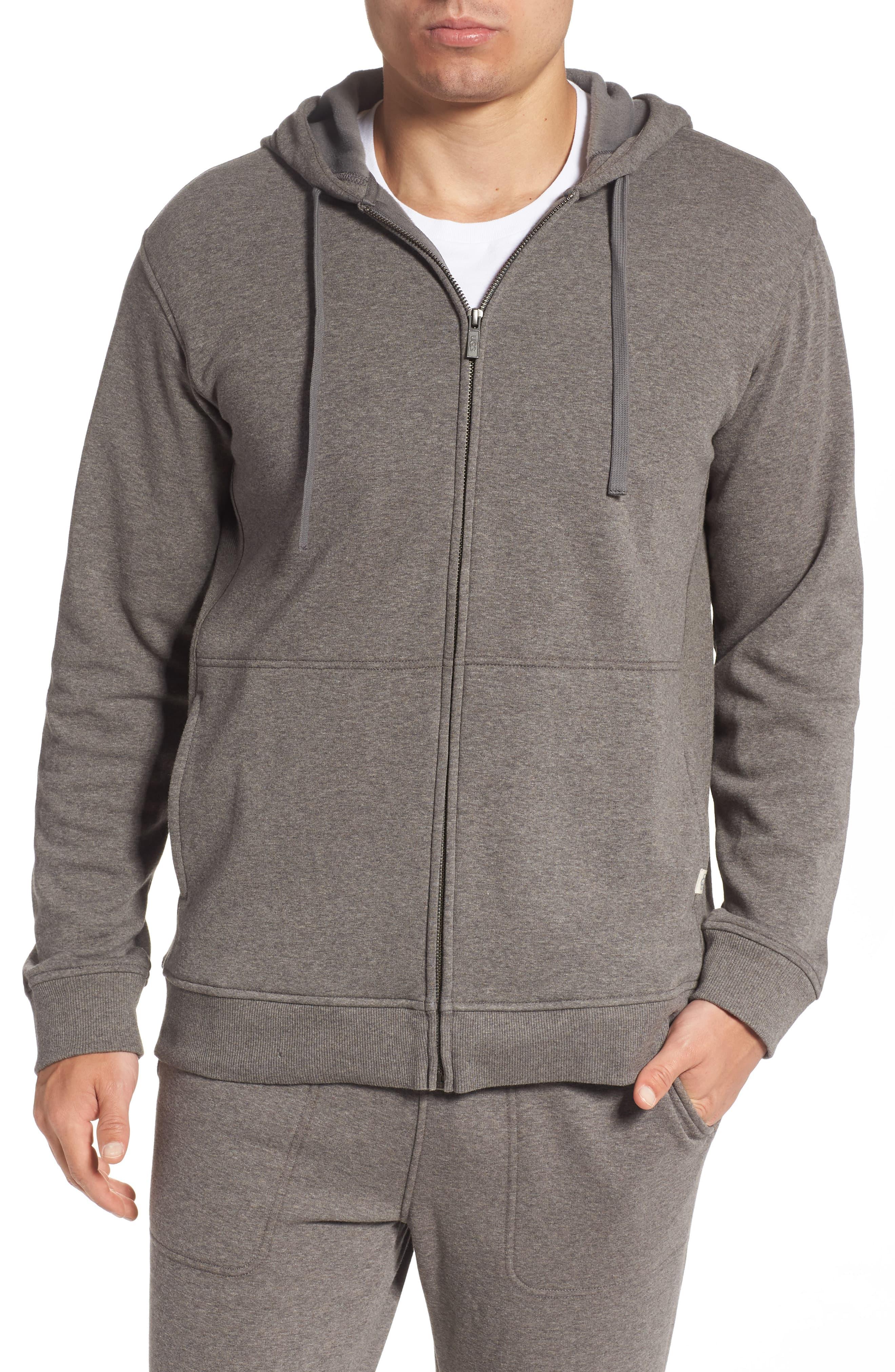 UGG Cotton UGG Gordon Zip Hoodie in Grey (Gray) for Men - Lyst
