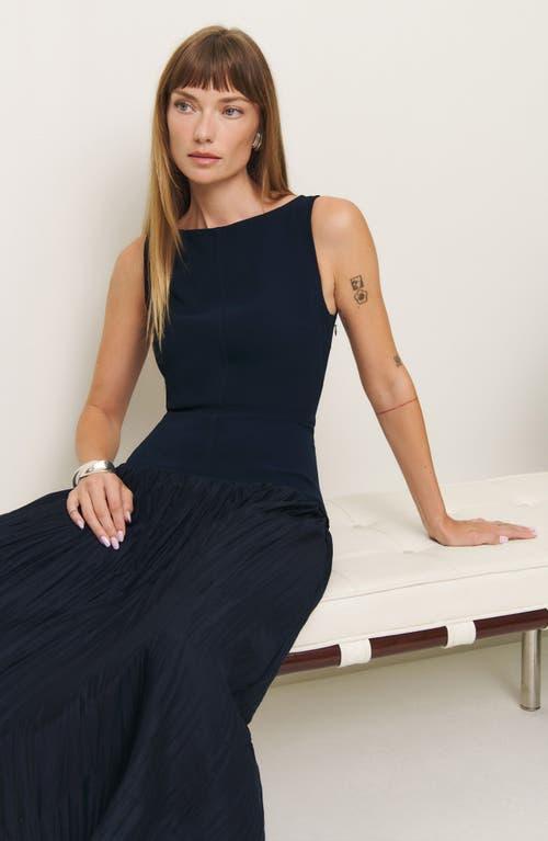 Reformation Cyra Drop Waist Maxi Dress in Blue | Lyst