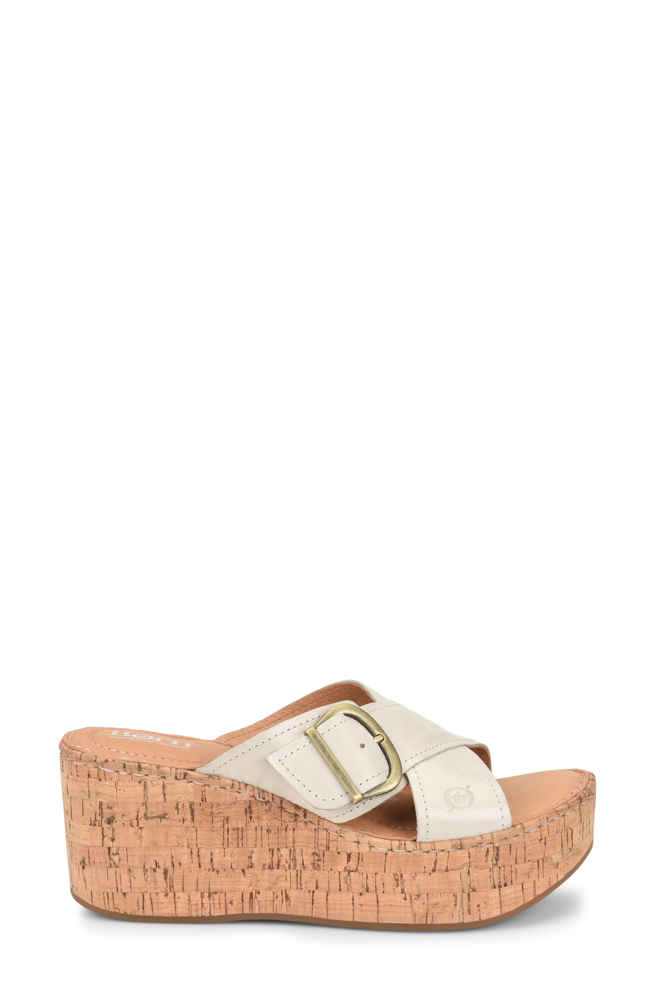 B rn Devona Platform Wedge Sandal in Pink Lyst