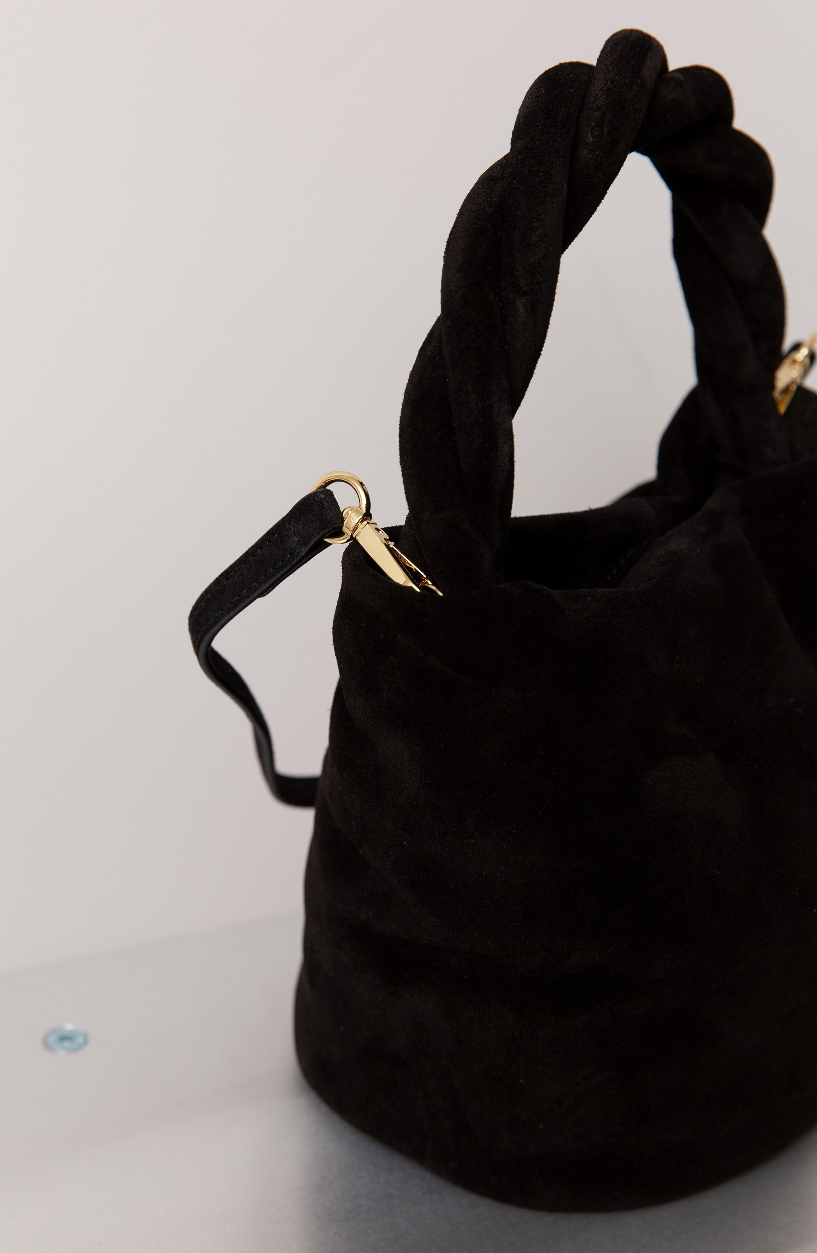 Yvonne Kone Mini Johanna Suede Bucket Bag in Black | Lyst