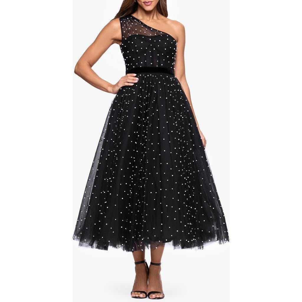 white christmas dresses Betsy and Adam Short Party Dress a27053 Blue Multi / 0 main image 0