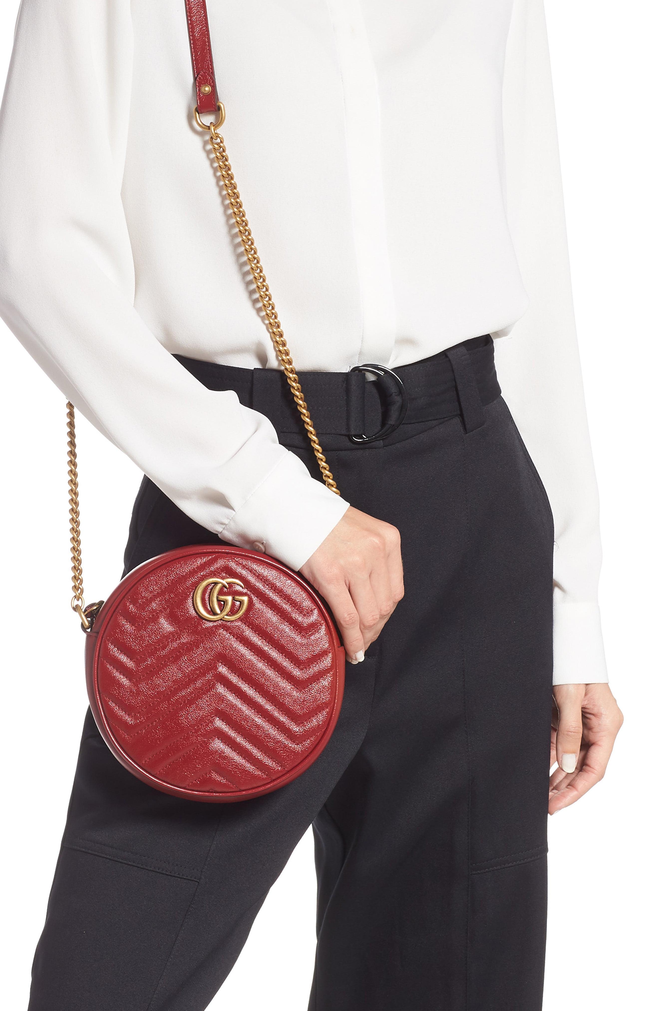 mini marmont 2.0 leather canteen shoulder bag