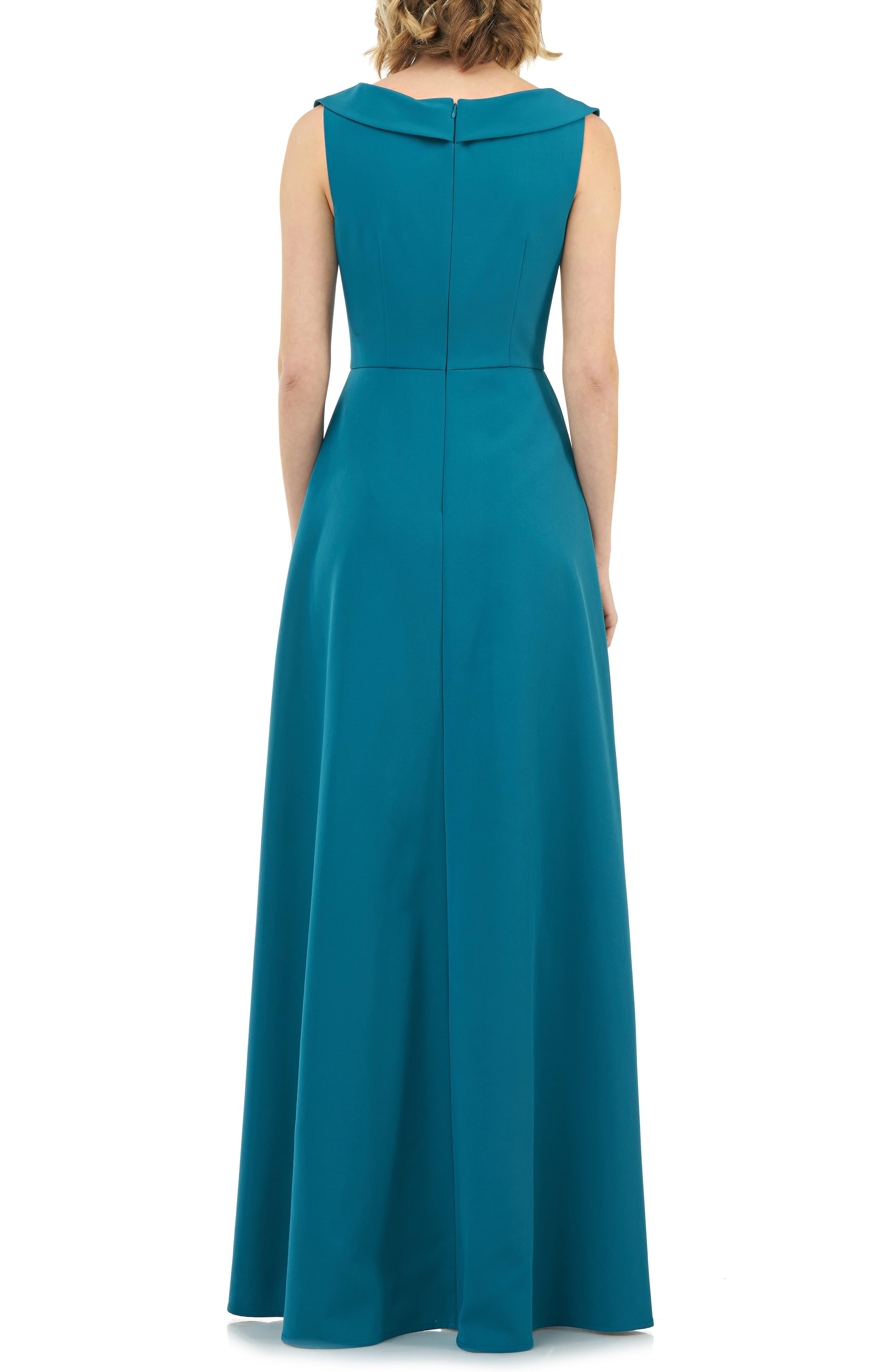 teal jumpsuit dress