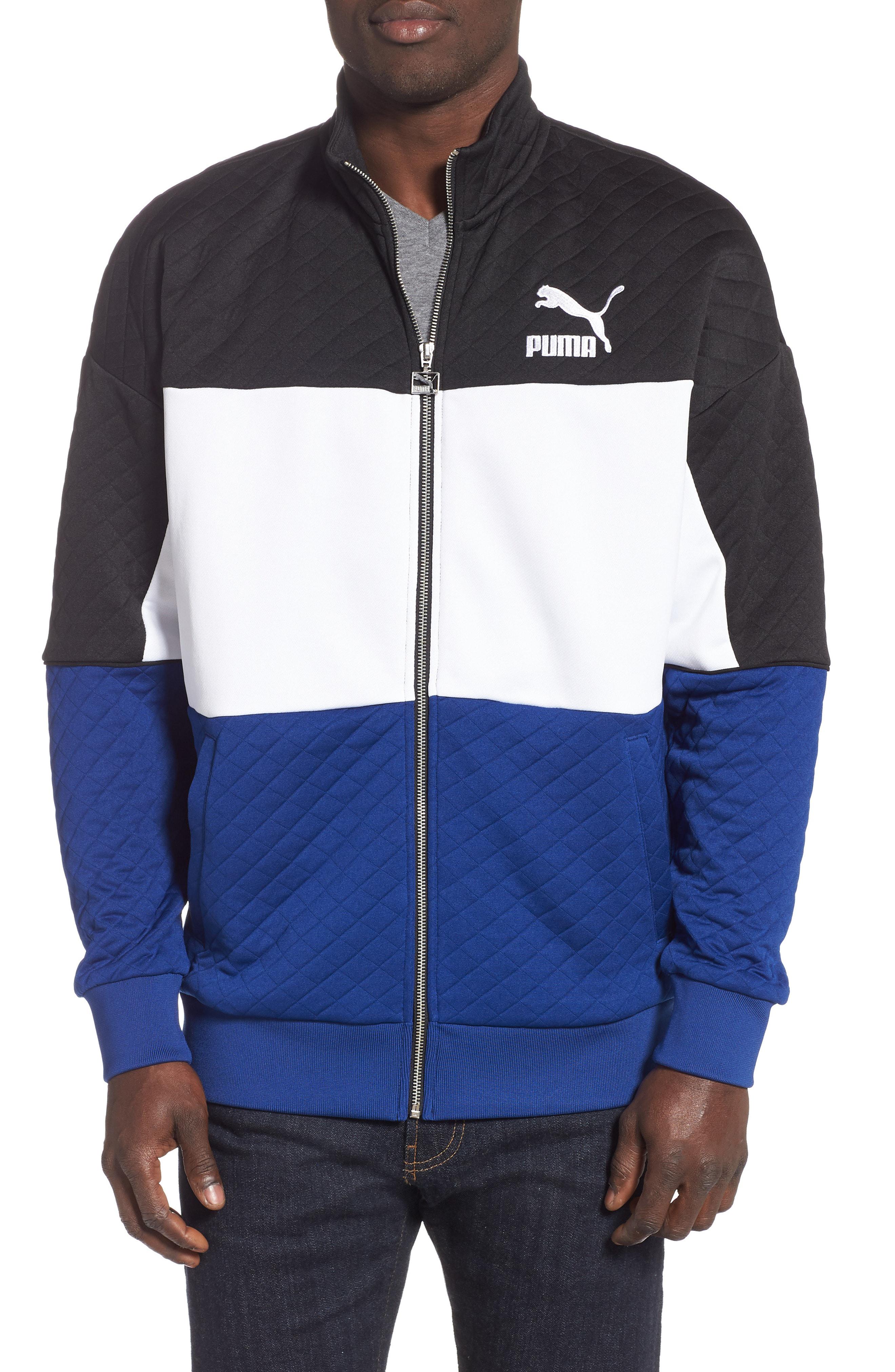 puma quilted jacket with hood