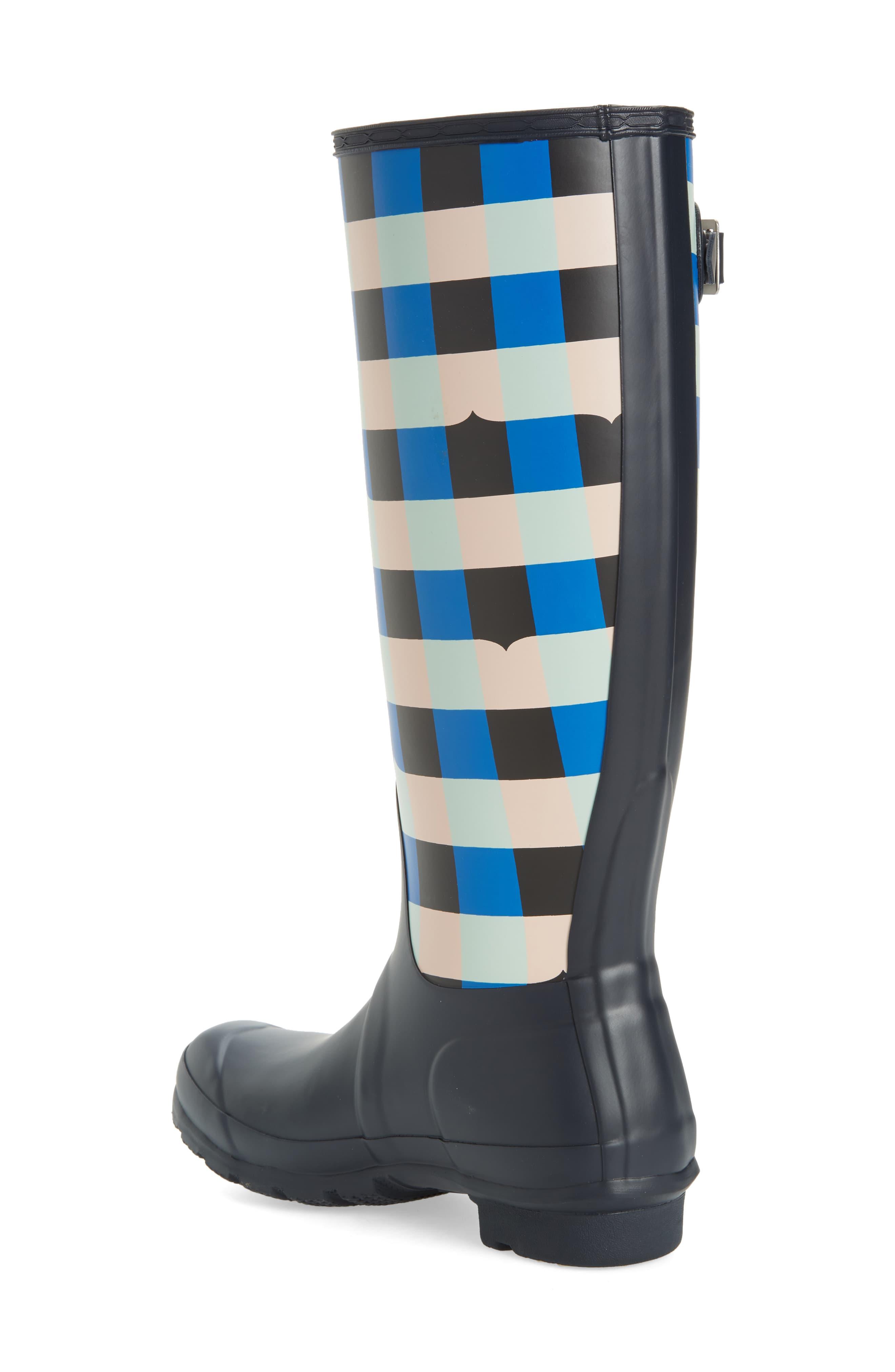 hunter gingham boots