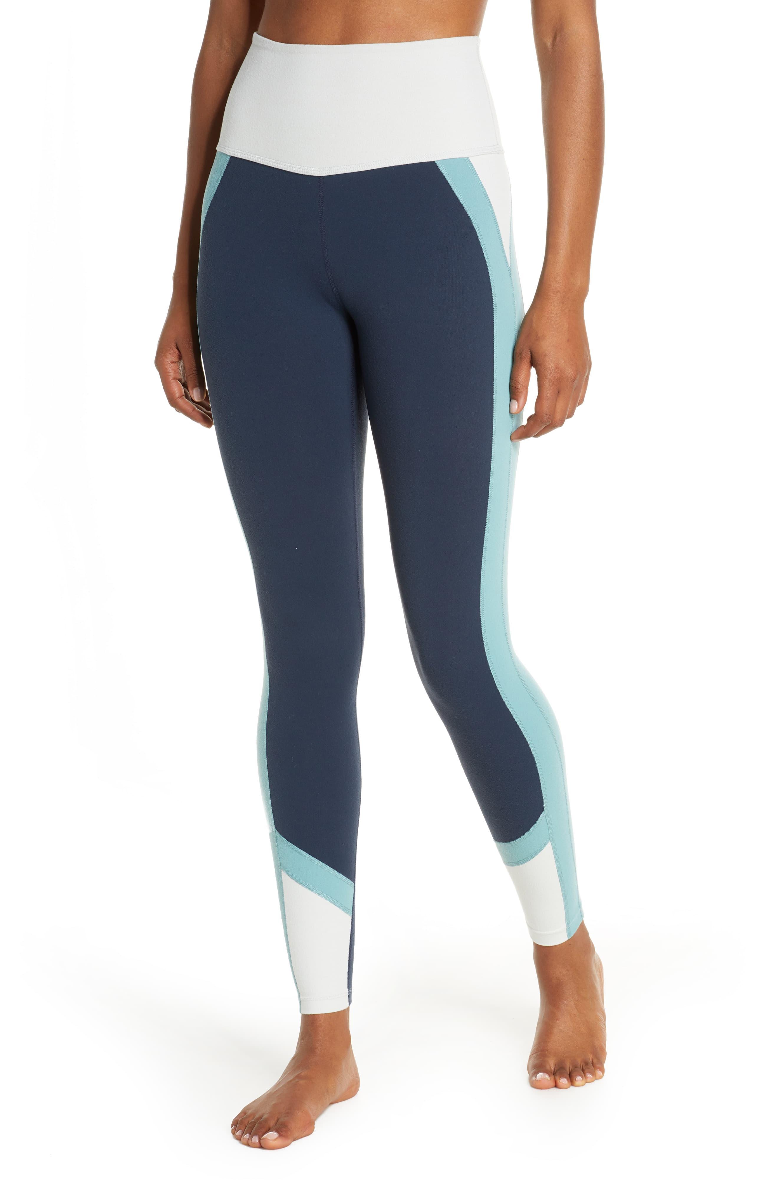 Beyond Yoga Colorblock High Waist Leggings in Blue Lyst
