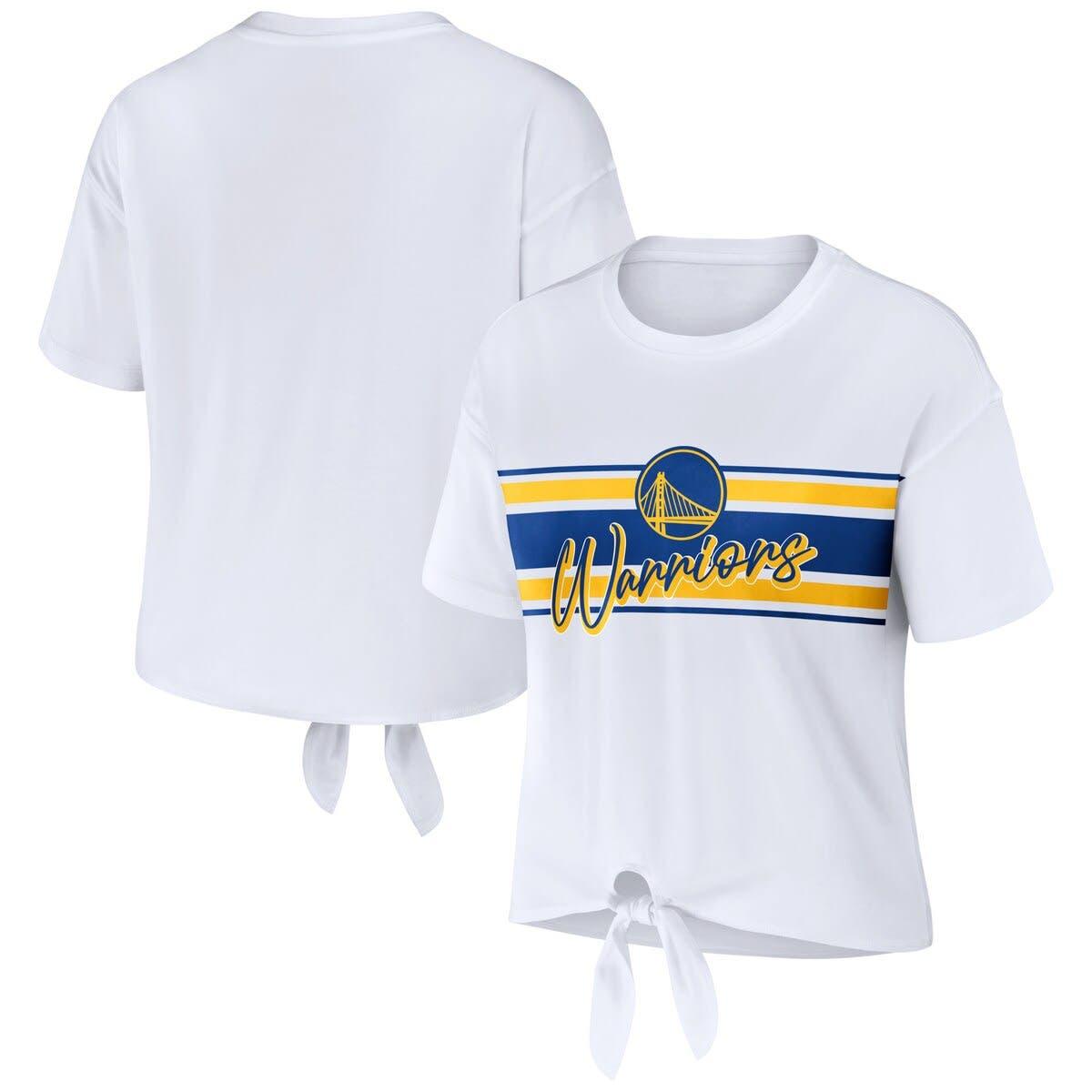 WEAR by Erin Andrews Golden State Warriors Tie-front T-shirt At