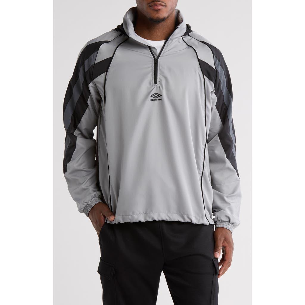 Umbro Zip Off Sleeve Windbreaker Pullover Jacket in Gray for
