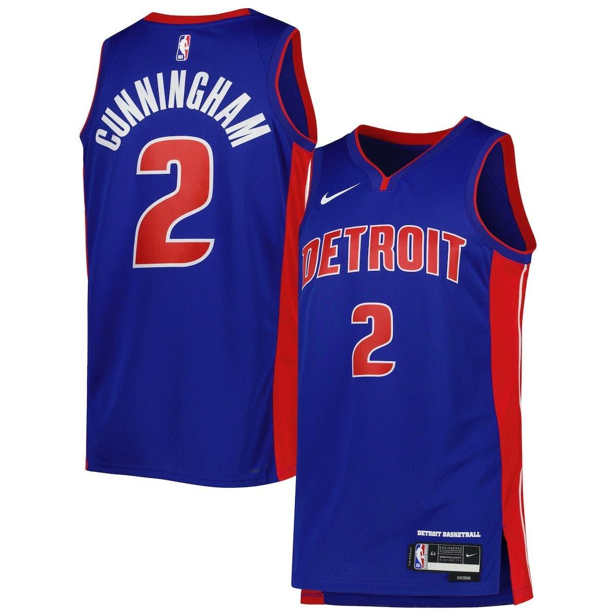 Nike Unisex Cade Cunningham Blue Detroit Pistons 2022/23 Swingman