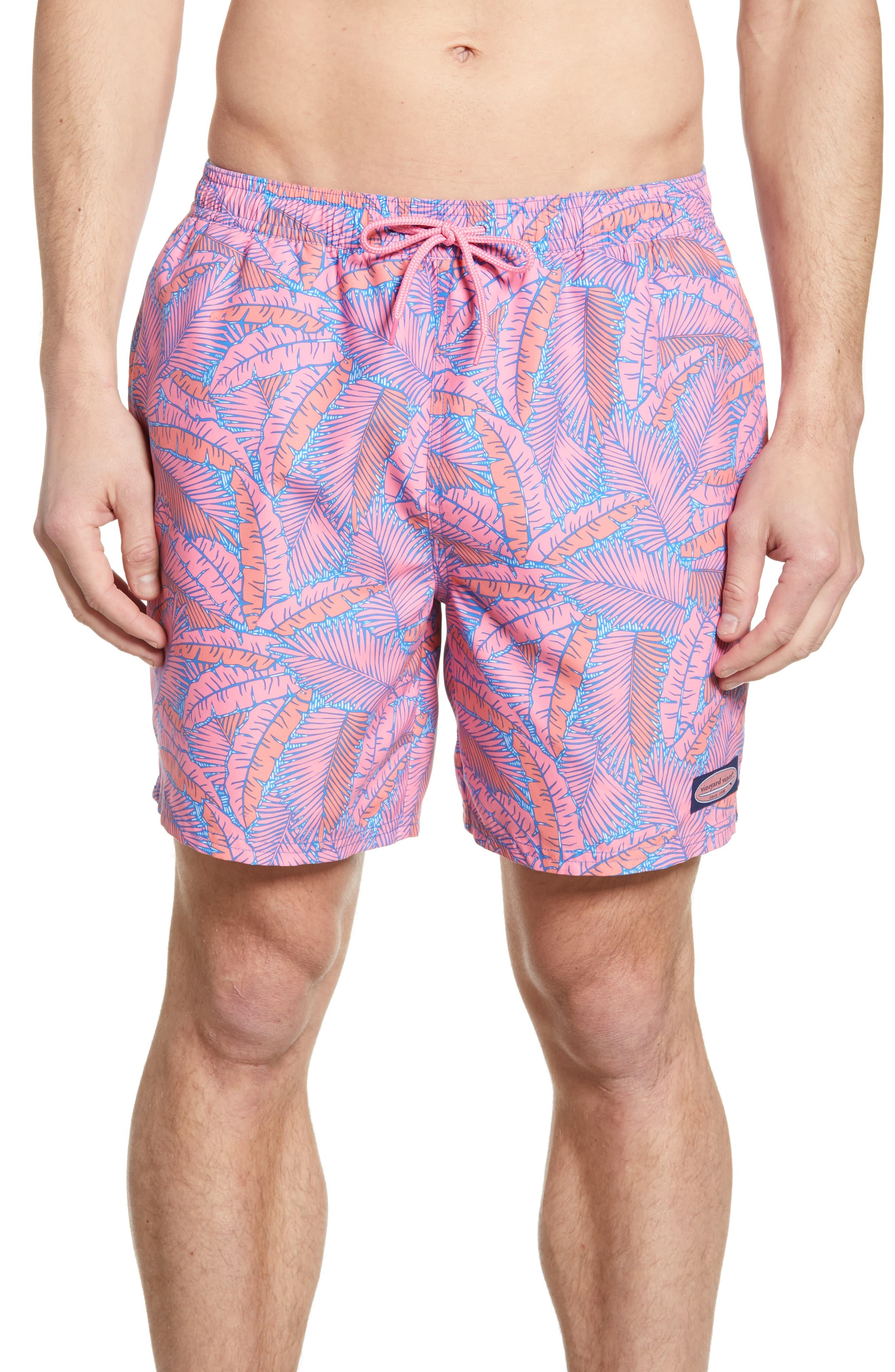 Vineyard Vines Chappy Island Palms Print Swim Trunks for Men Lyst