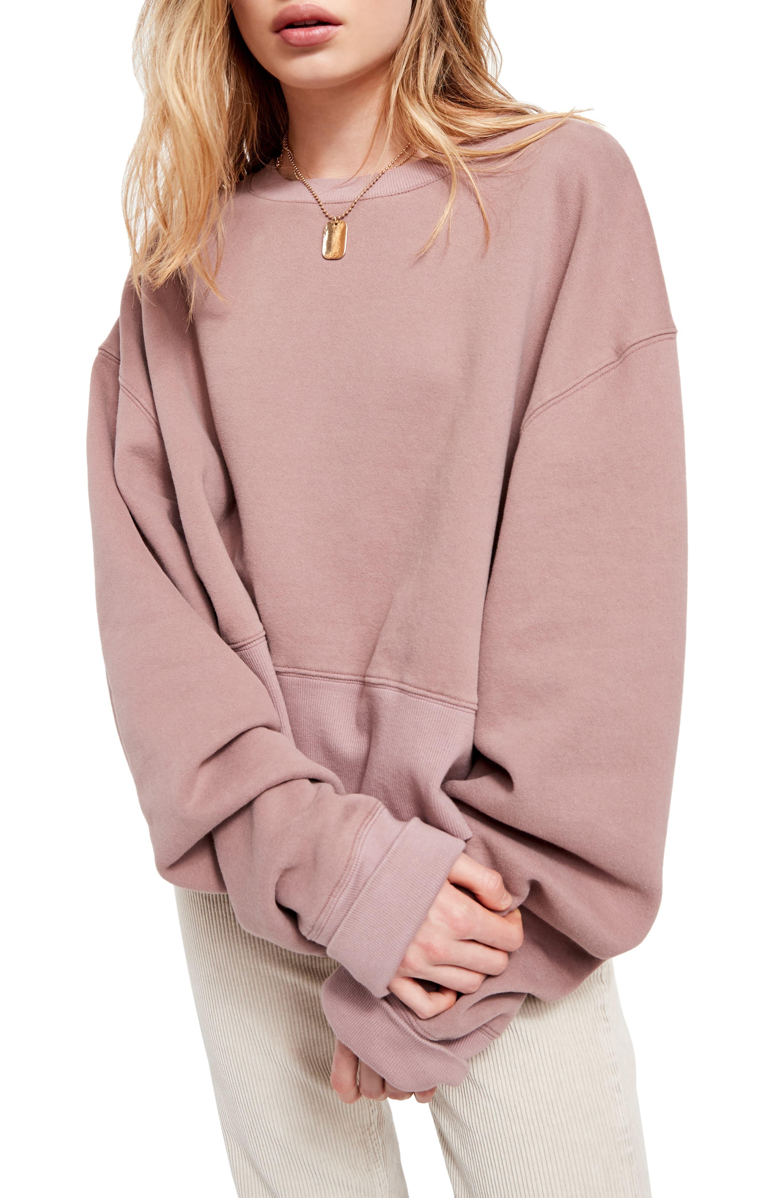 women's slouchy sweatshirt