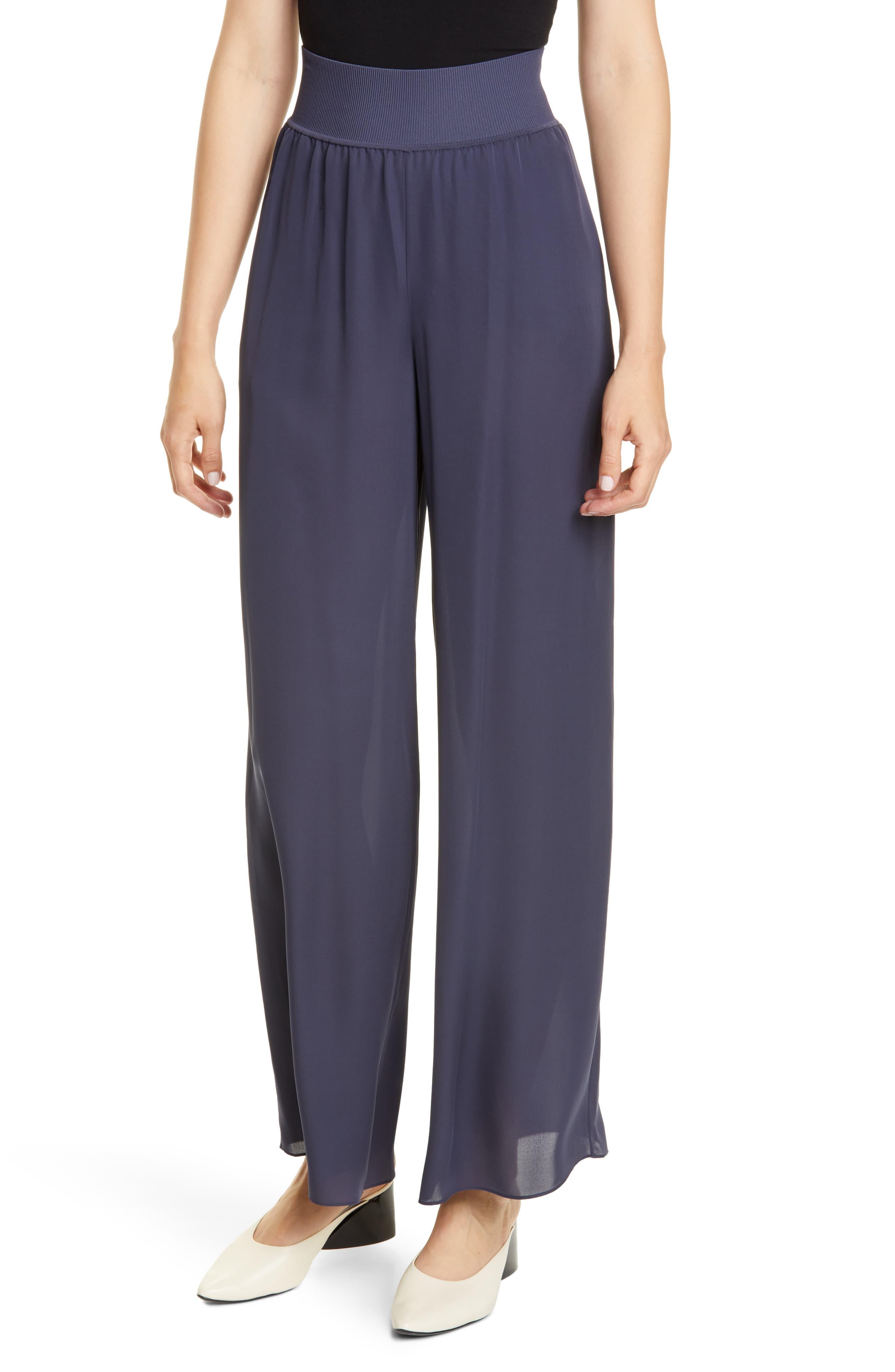 theory rib cuff silk joggers