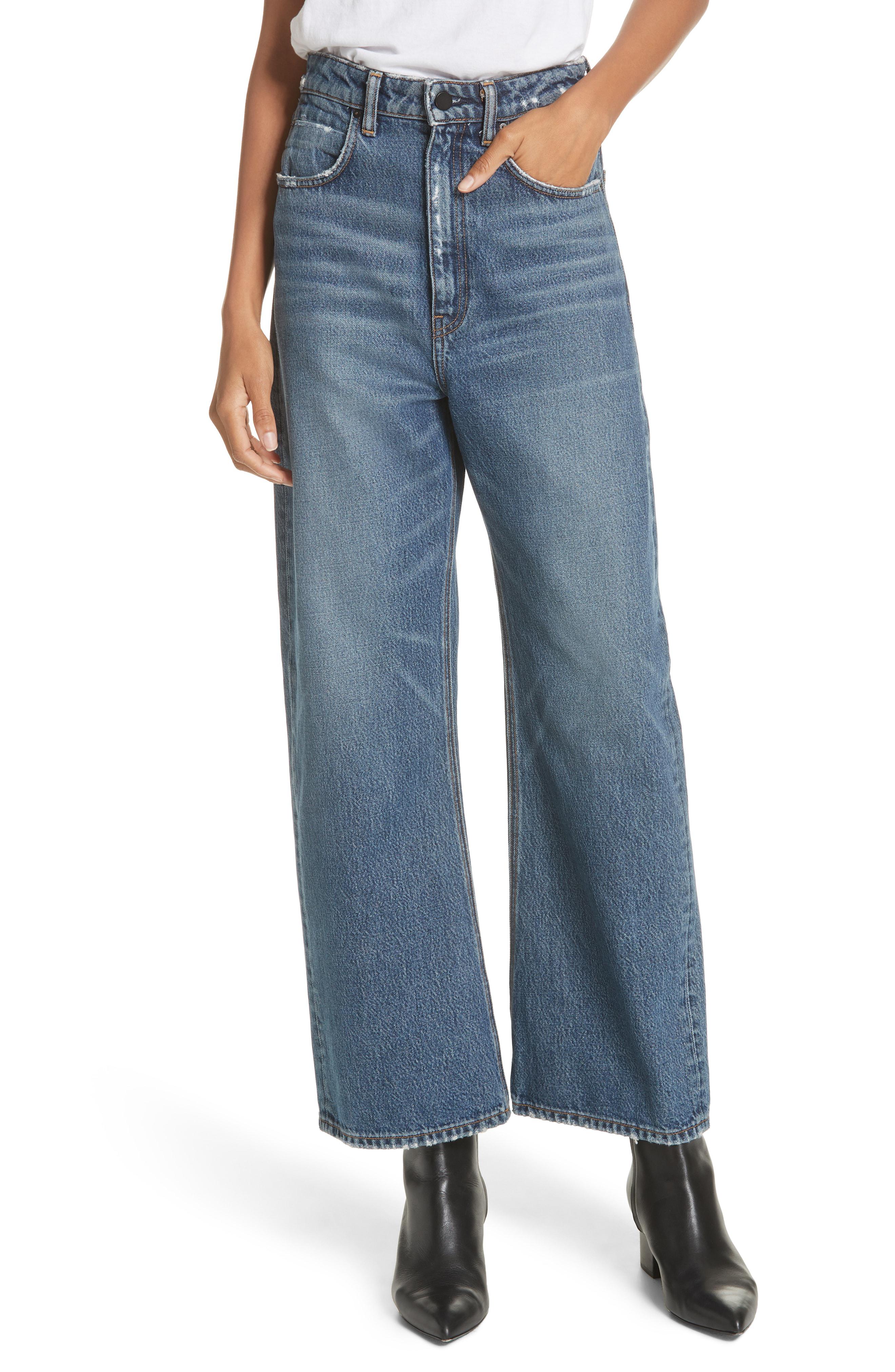 alexander wang wide leg jeans