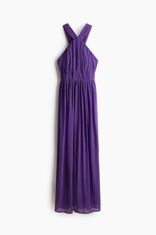 H&M Draped Dress in Purple | Lyst