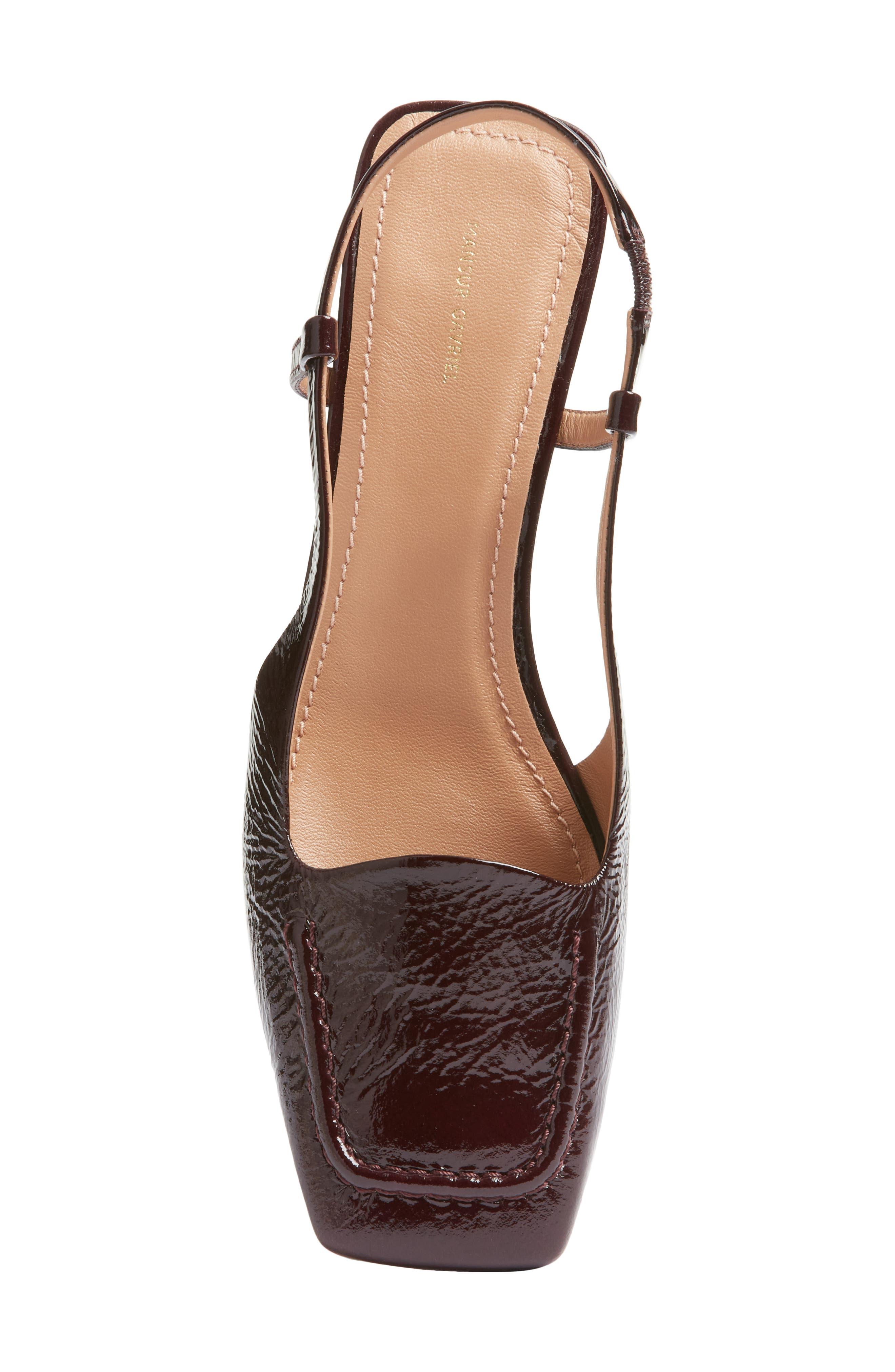 mansur gavriel leather slingback pumps