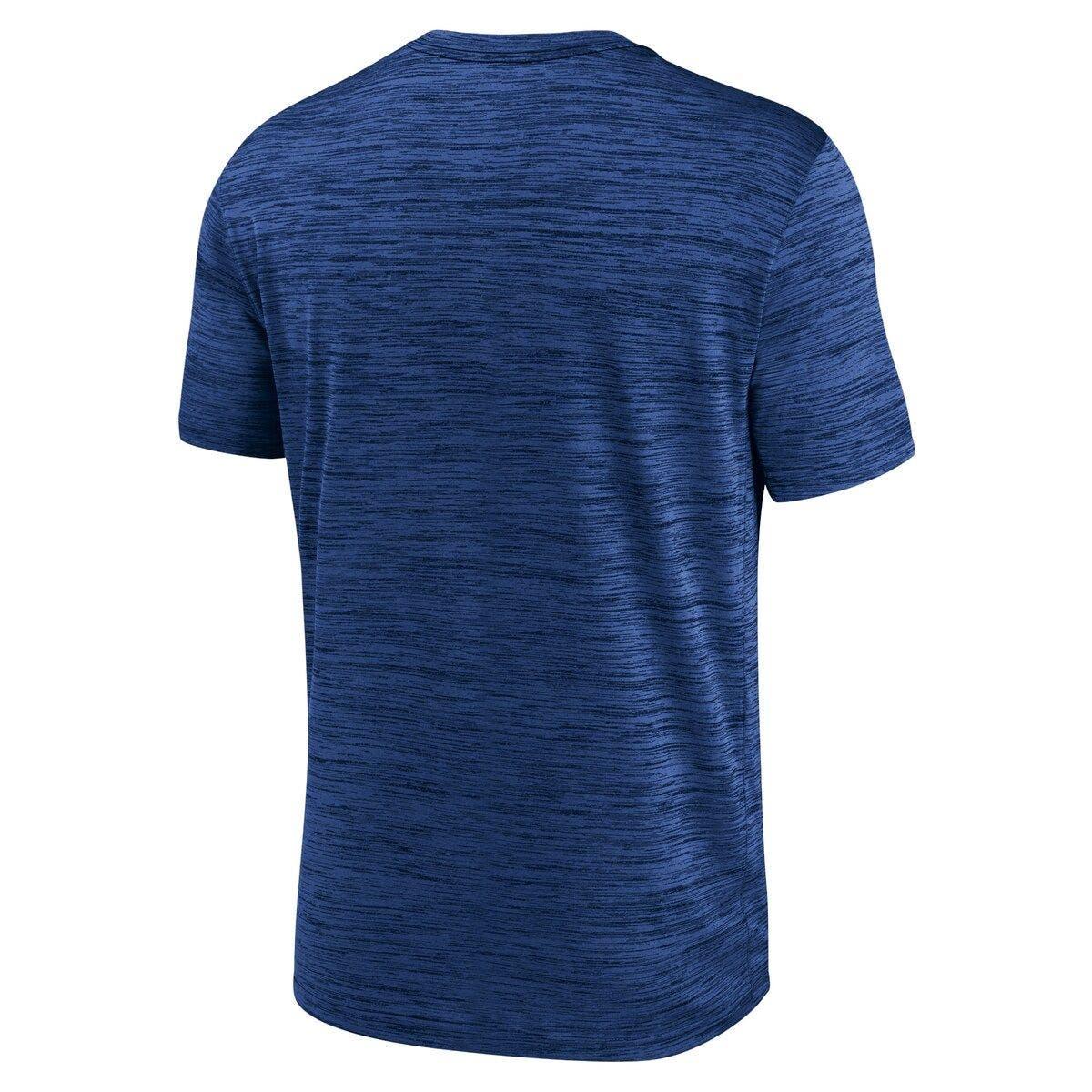 Men's Nike Royal Los Angeles Rams Sideline Velocity Athletic Stack Performance T-Shirt Size: Large