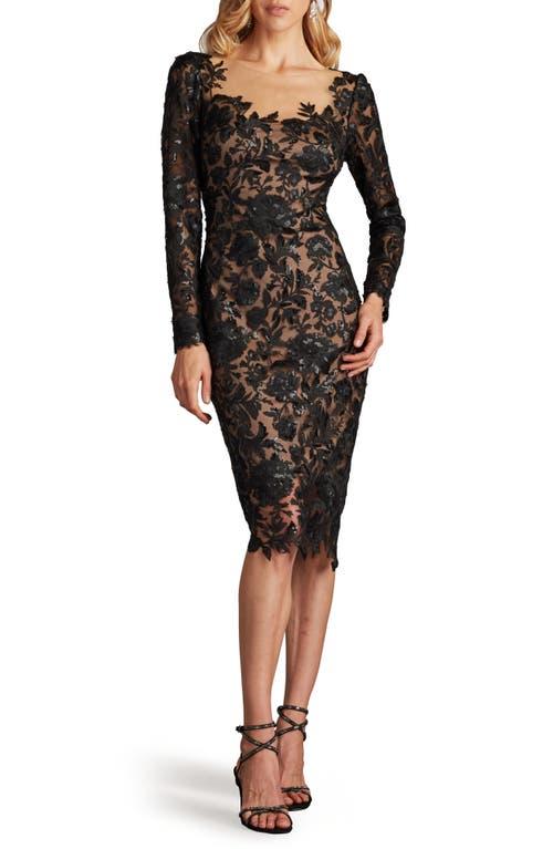 即発★TADASHI SHOJI★素敵3/4-Sleeve Lace Cocktail Dress TADASHI SHOJI Lace ¾ Sleeve DRESS Mother of Bride ACZ1224M