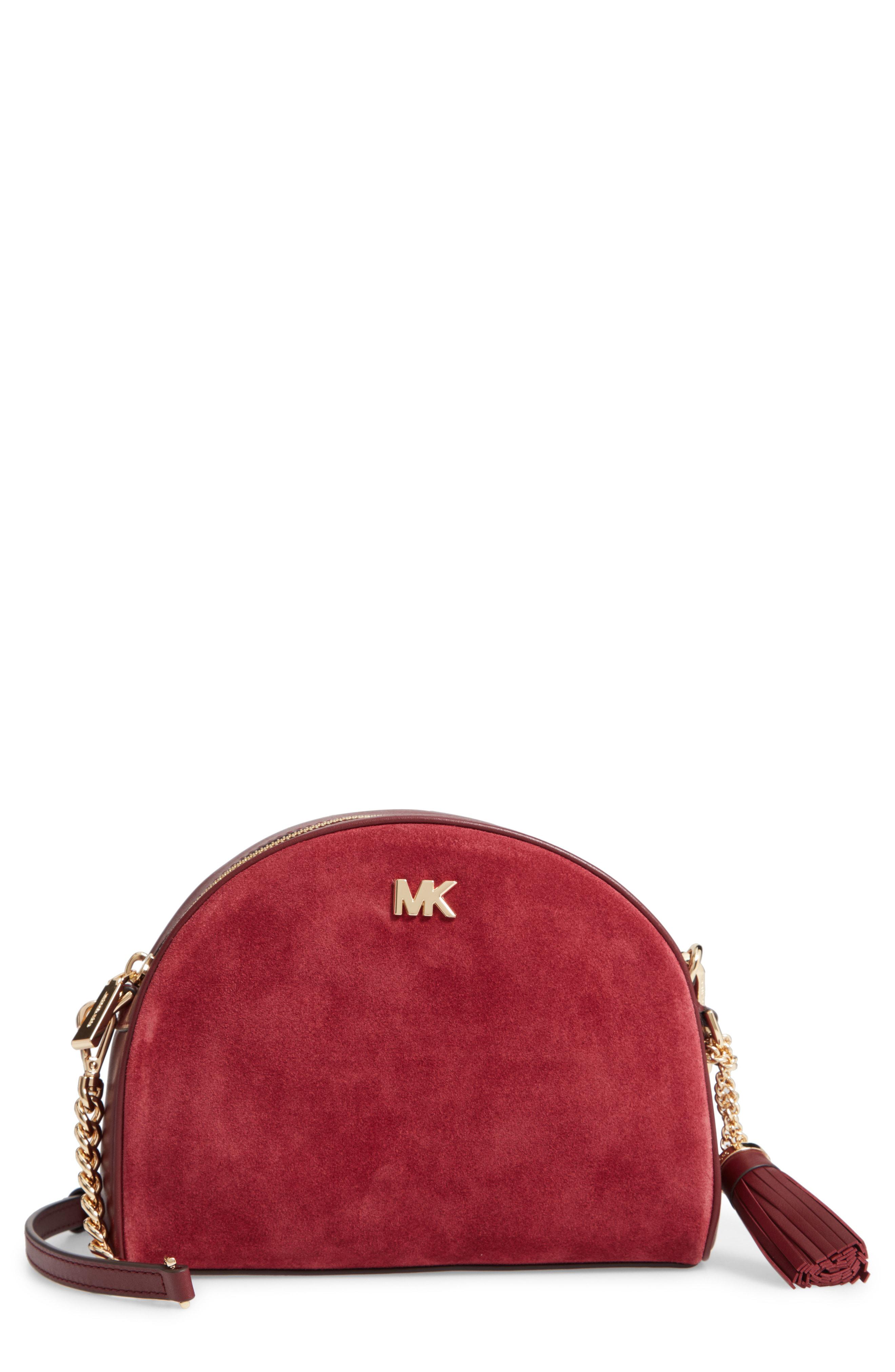 michael kors burgundy crossbody bag