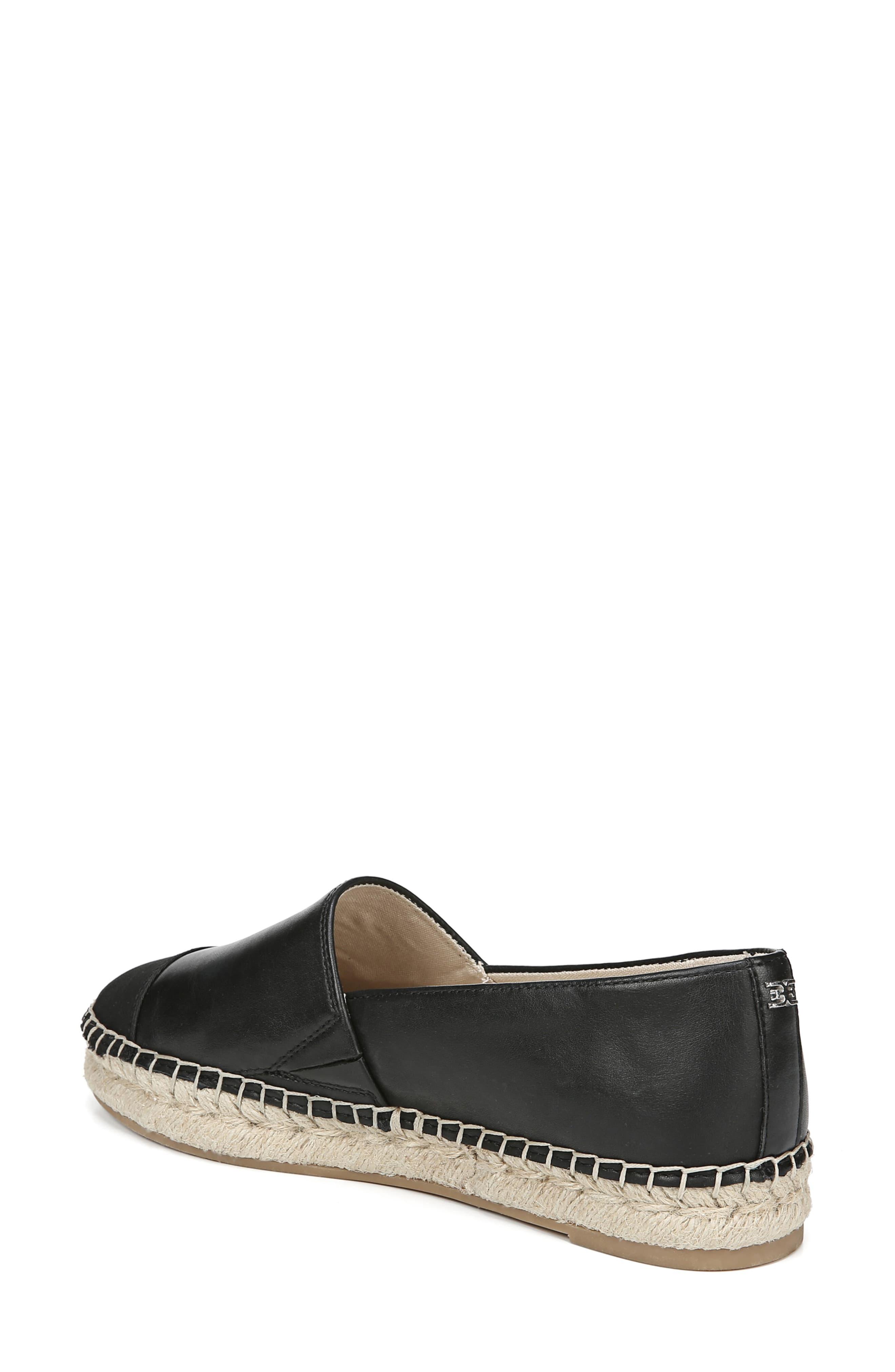 Sam Edelman Krissy Espadrille Flat in Black Leather (Black) - Save 1% - Lyst