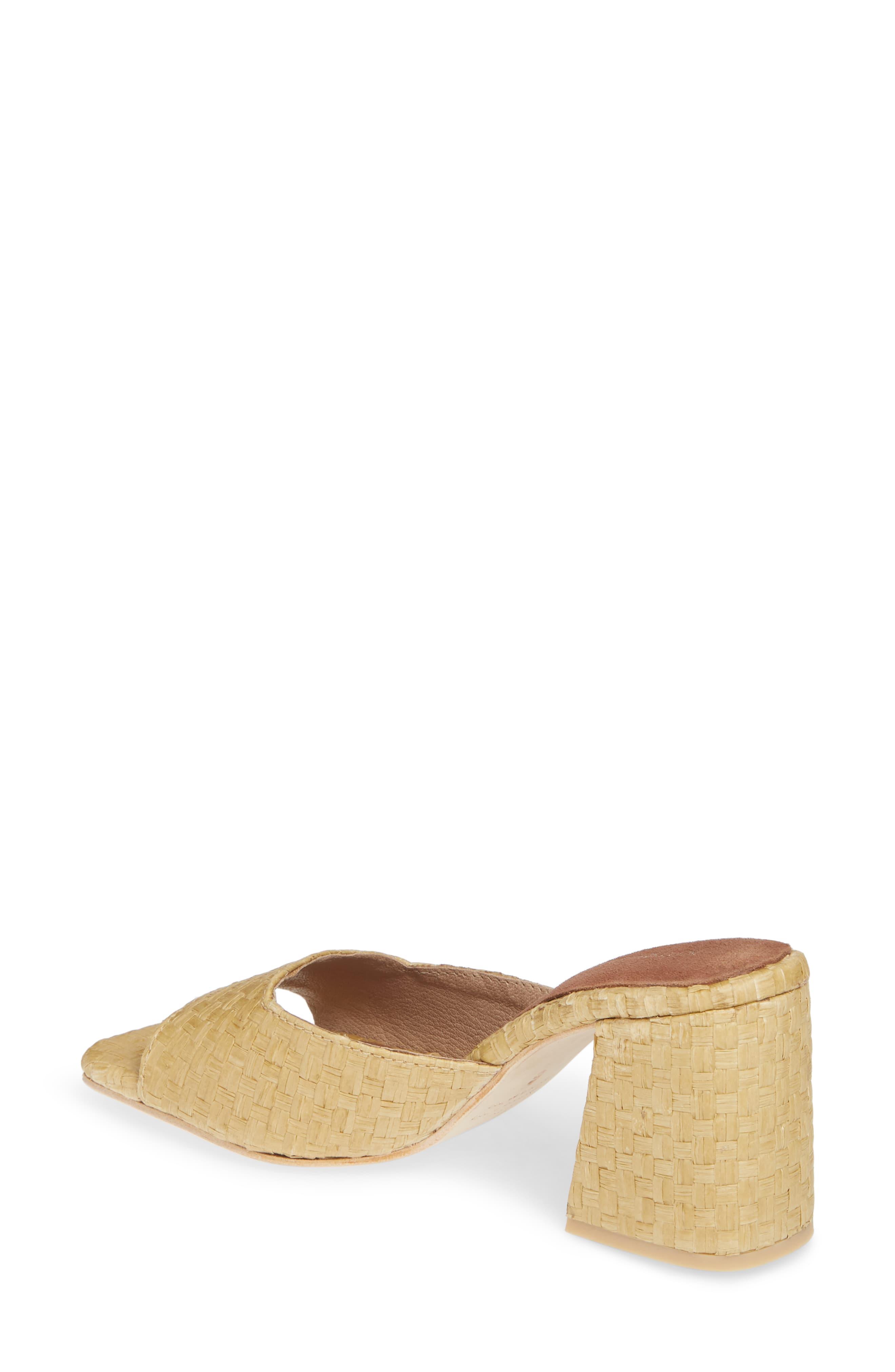 mélange raffia slide sandal jeffrey campbell