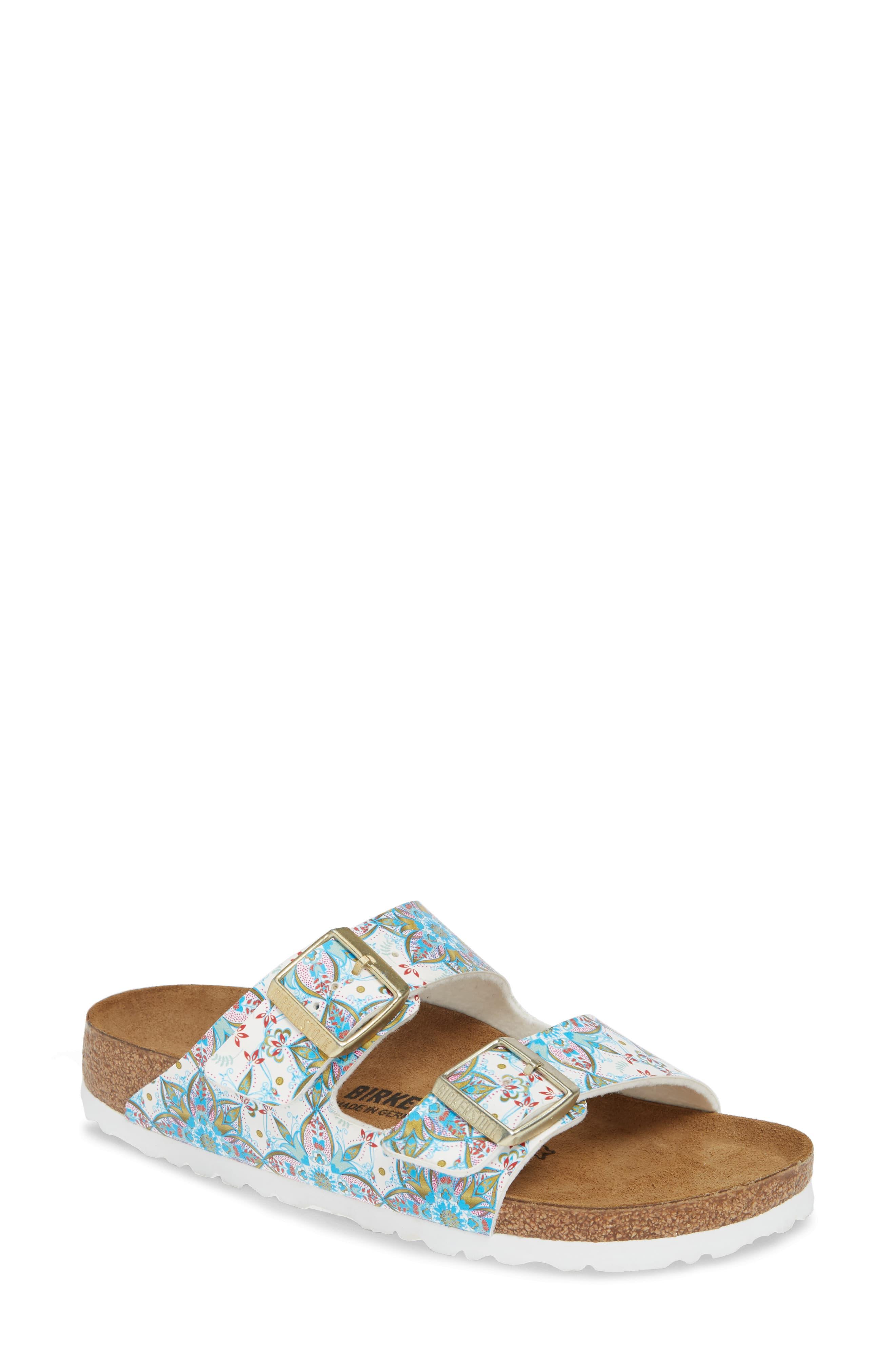 birkenstock arizona flower