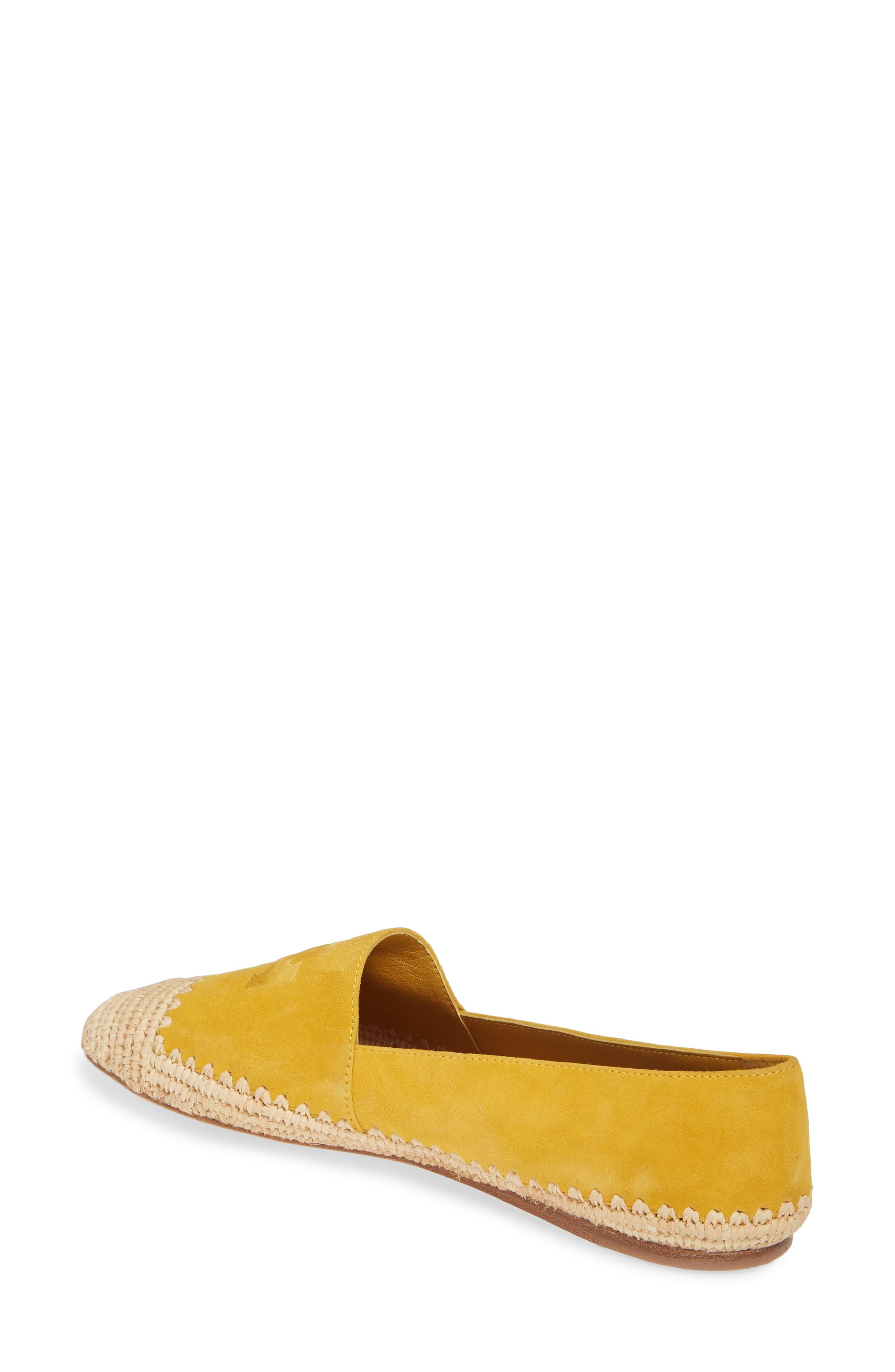 tory burch woven cap toe flat