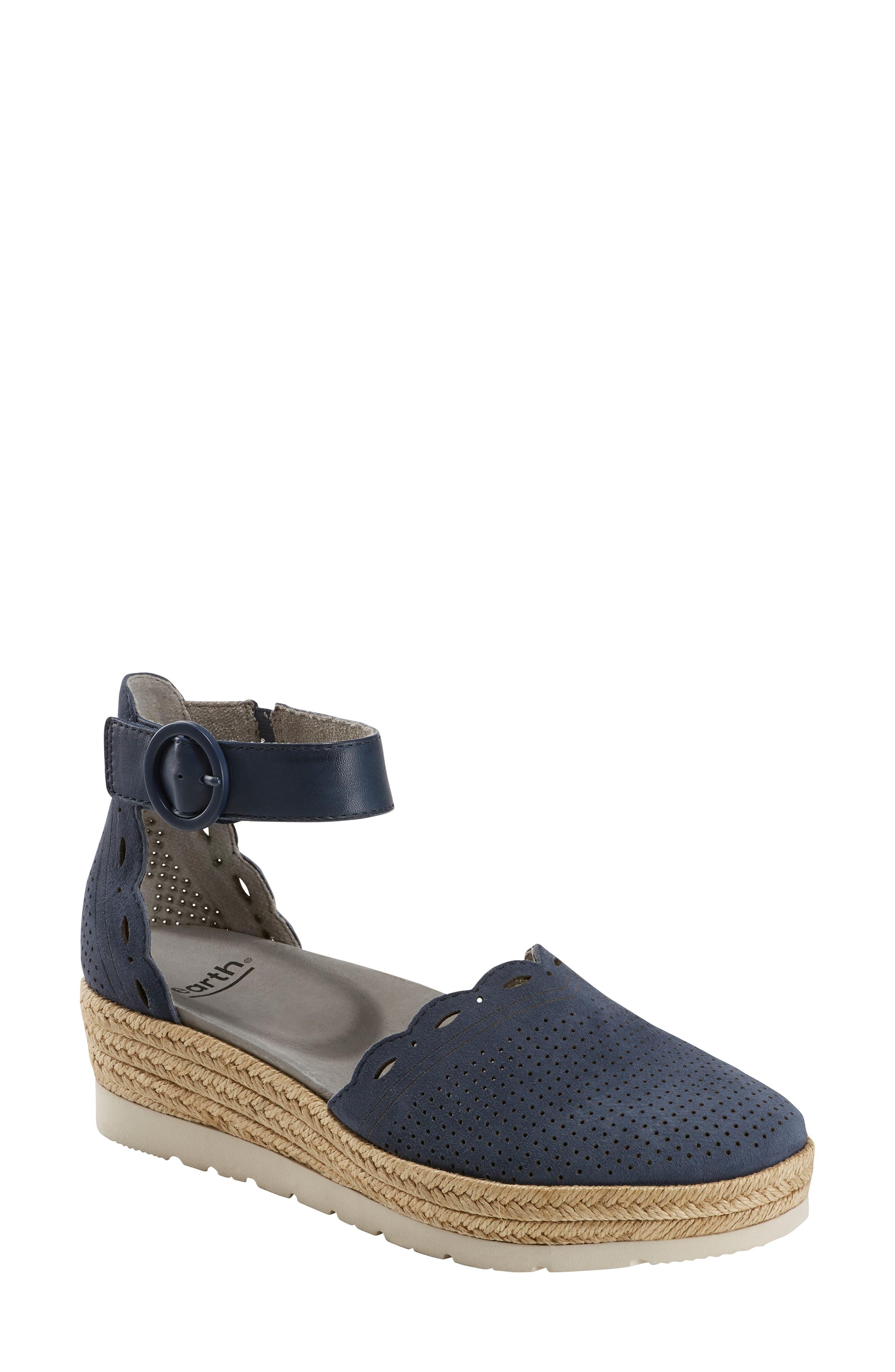 earth yarrow espadrille wedge