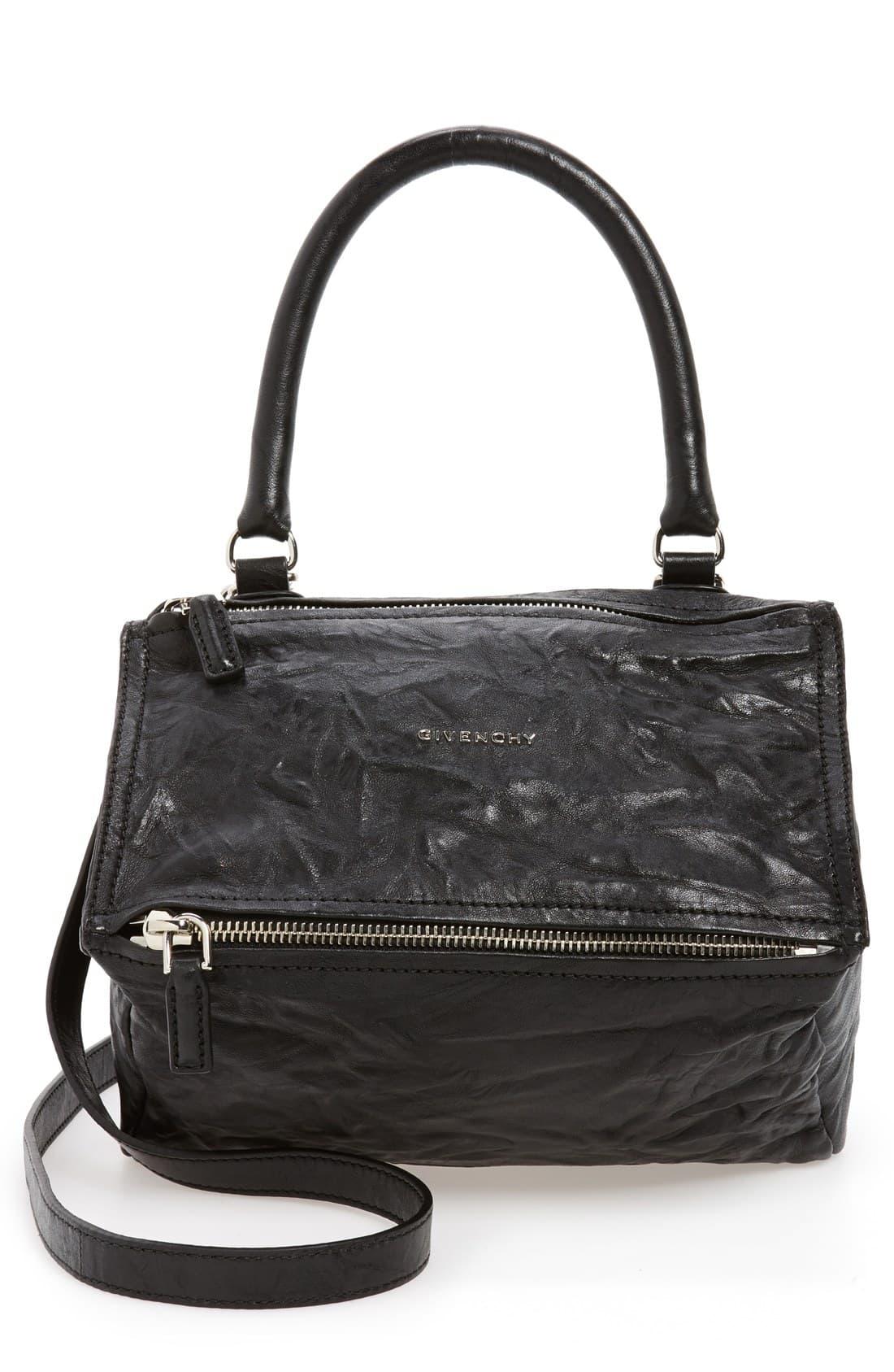 Givenchy 'small Pepe Pandora' Leather Crossbody Bag in Anthracite