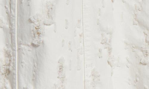 ワンピース HAIKURE DODIE SLEEVELESS DRESS IN DESTROYED DENIM Haikure Dodie Bull Destroy Denim Maxi Dress in White | Lyst