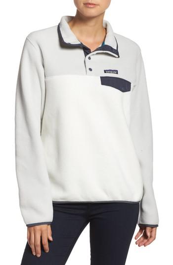 Patagonia Synchilla Snap-t Fleece Pullover in White - Lyst