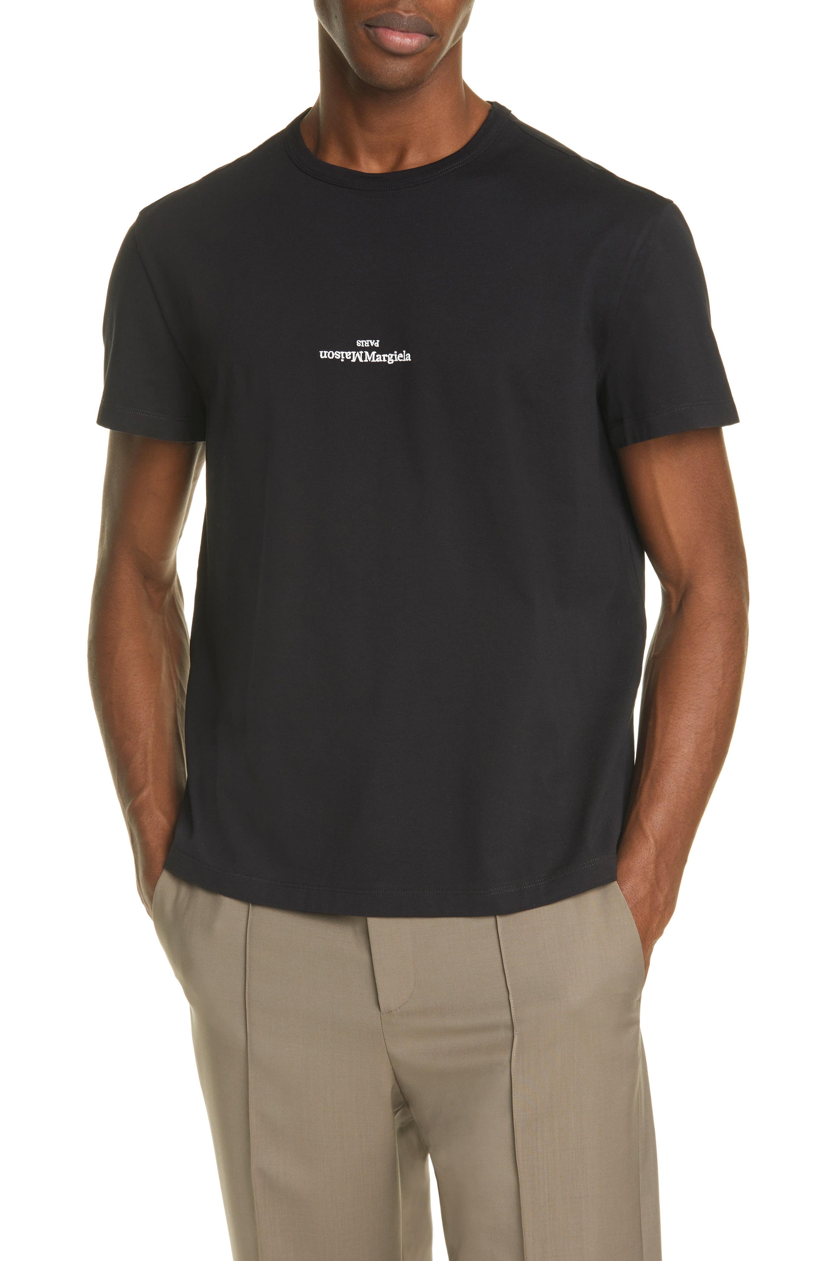 Maison Margiela Crewneck T-shirt in Black for Men - Lyst
