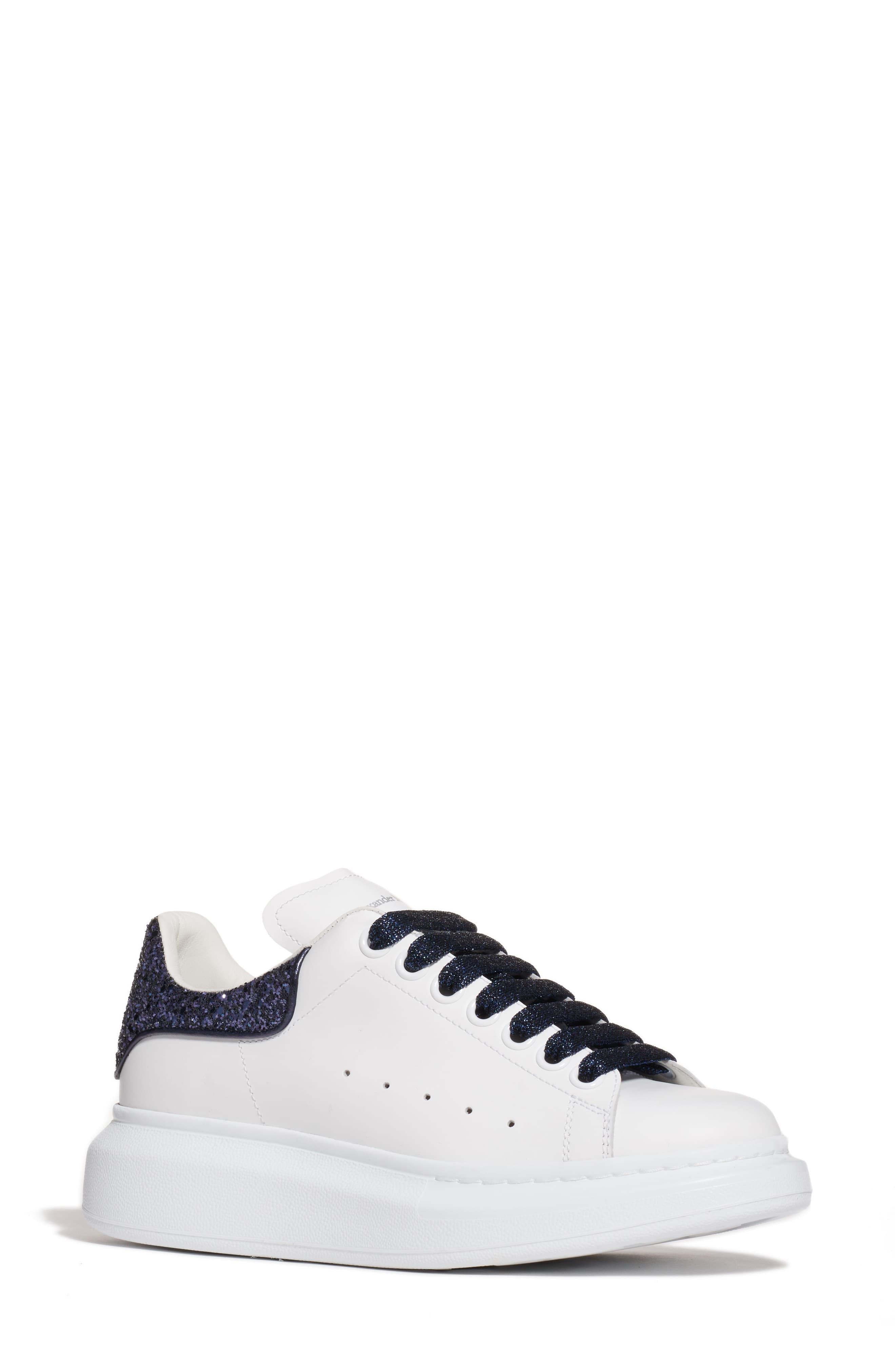 white and blue alexander mcqueen's