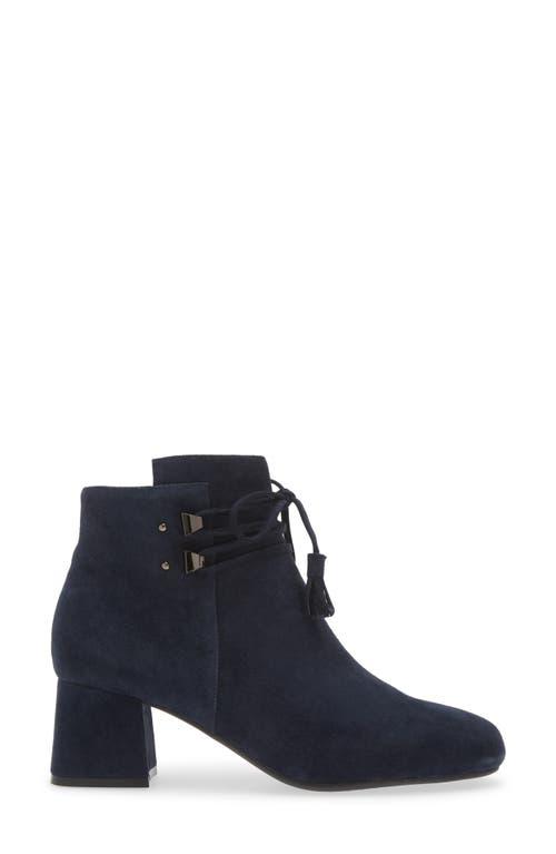 The Flexx Italian Suede Tassel Lace Bootie in Blue Lyst