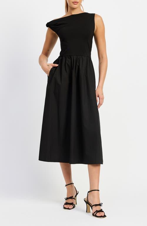 knee length dresses for ladies The Pollick Floral Midi Dress in Black Multi – Piper & Scoot